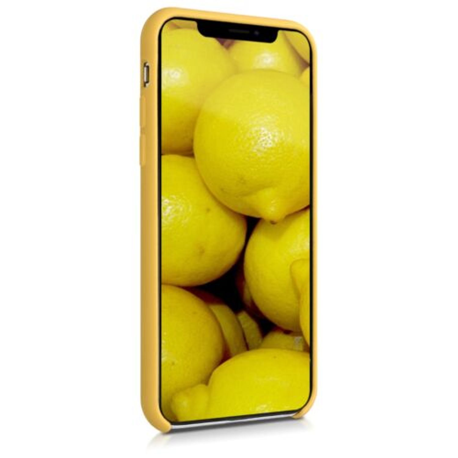 Husa pentru Apple iPhone X/iPhone XS, Silicon, Galben, 46313.143 fotografia produsului View 3 L