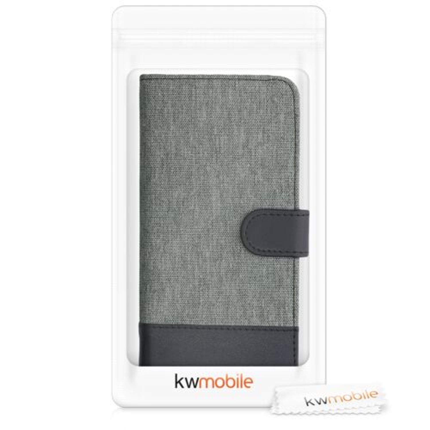 Husa pentru Xiaomi Poco X3 (NFC), Textil, Gri, 53881.22 fotografia produsului View 7 L