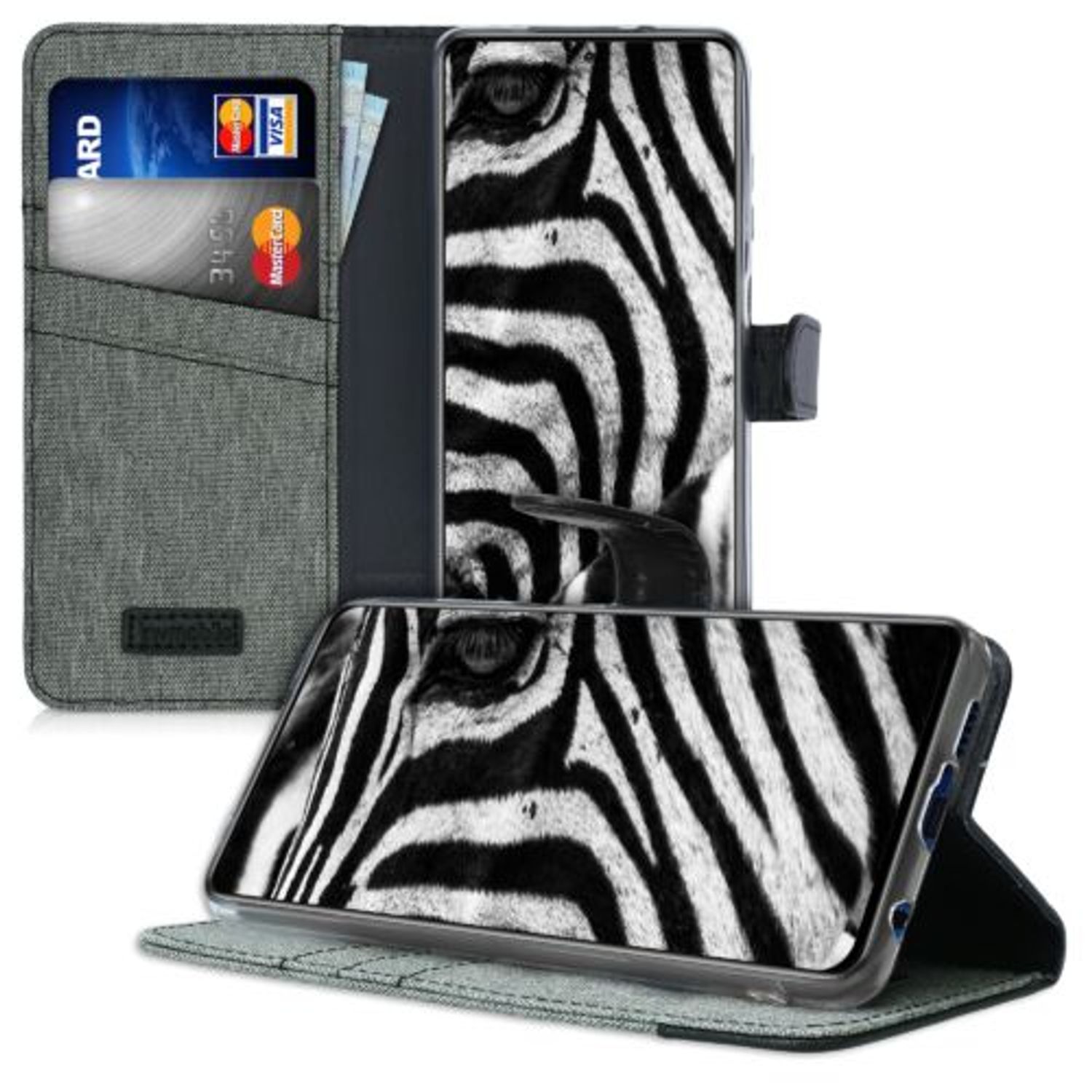 Husa pentru Xiaomi Poco X3 (NFC), Textil, Gri, 53881.22 fotografia produsului View 5 L