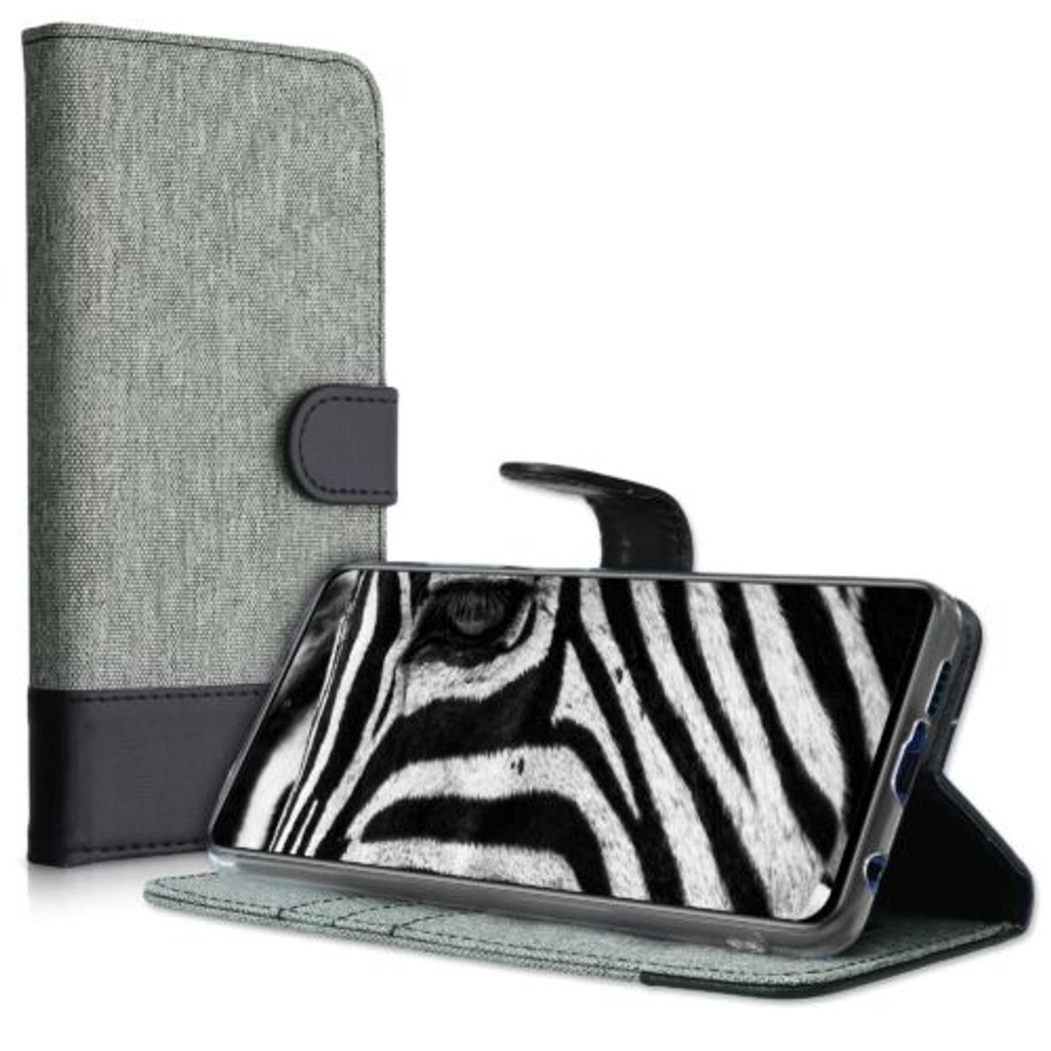 Husa pentru Xiaomi Poco X3 (NFC), Textil, Gri, 53881.22 fotografia produsului View 2 L