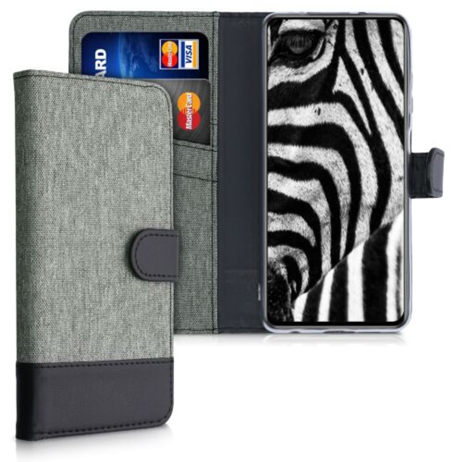 Husa pentru Xiaomi Poco X3 (NFC), Textil, Gri, 53881.22 fotografia produsului