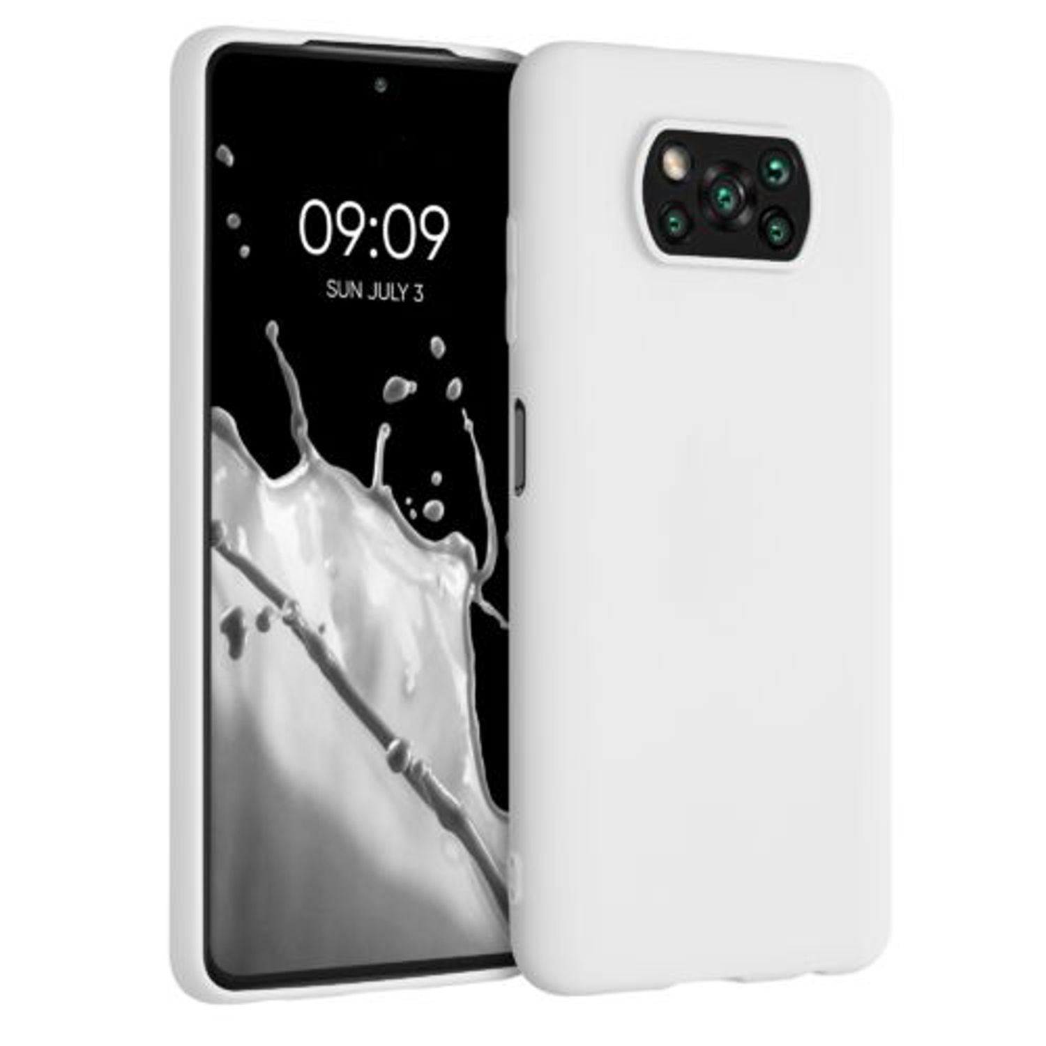 Husa pentru Xiaomi Poco X3 (NFC)/Poco X3 Pro, Silicon, Alb, 53482.48 fotografia produsului