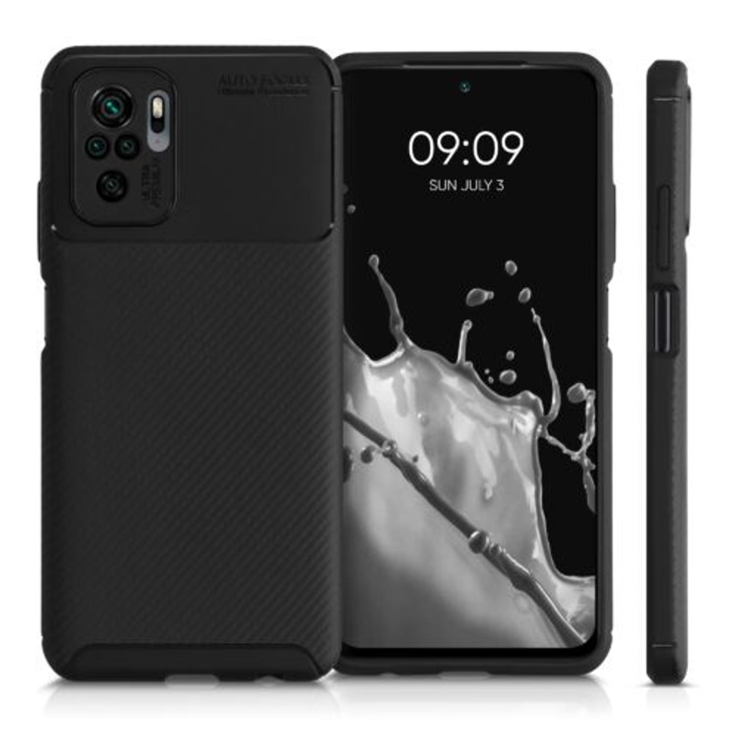 Husa pentru Xiaomi Redmi Note 10/Redmi Note 10S, Silicon, Negru, 55256.01 fotografia produsului View 2 L