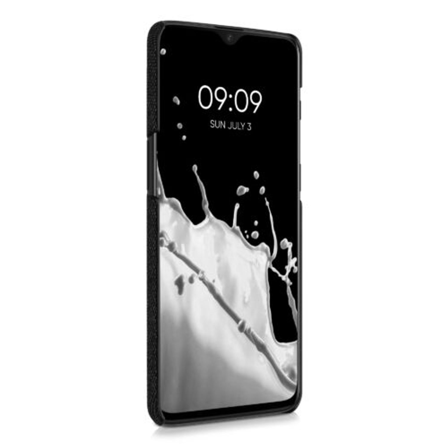Husa pentru OnePlus 6T, Textil, Gri, 55763.19 fotografia produsului View 3 L
