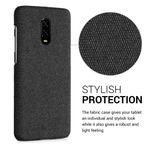 Husa pentru OnePlus 6T, Textil, Gri, 55763.19 fotografia produsului View 4 S