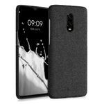 Husa pentru OnePlus 6T, Textil, Gri, 55763.19 fotografia produsului