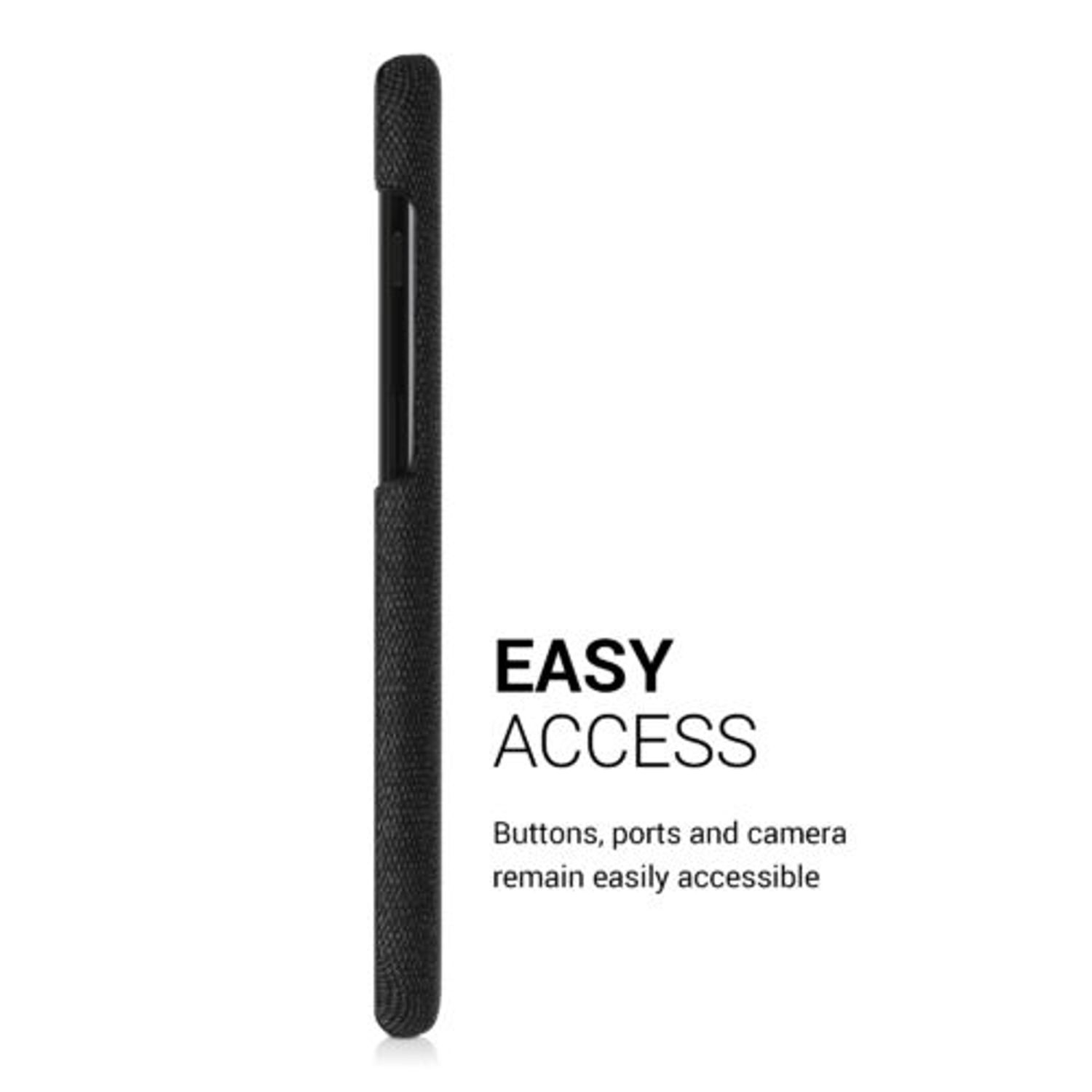 Husa pentru OnePlus 6T, Textil, Gri, 55763.19 fotografia produsului View 5 L