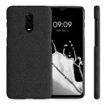 Husa pentru OnePlus 6T, Textil, Gri, 55763.19 fotografia produsului View 2 S