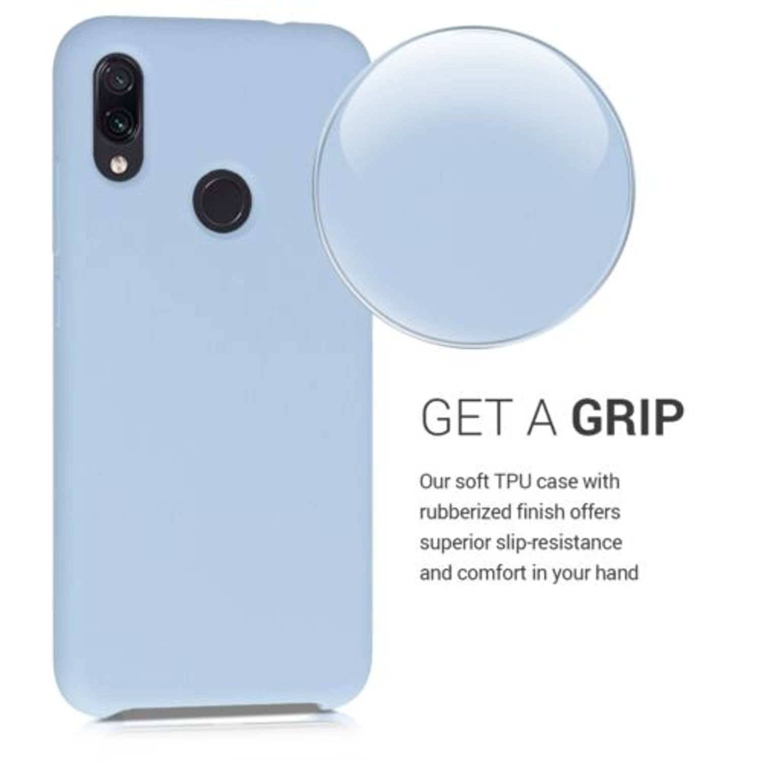Husa pentru Xiaomi Redmi Note 7/Redmi Note 7 Pro, Silicon, Albastru, 48714.58 fotografia produsului View 4 L