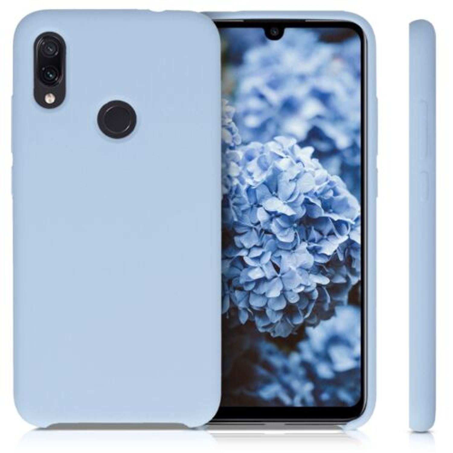 Husa pentru Xiaomi Redmi Note 7/Redmi Note 7 Pro, Silicon, Albastru, 48714.58 fotografia produsului View 2 L