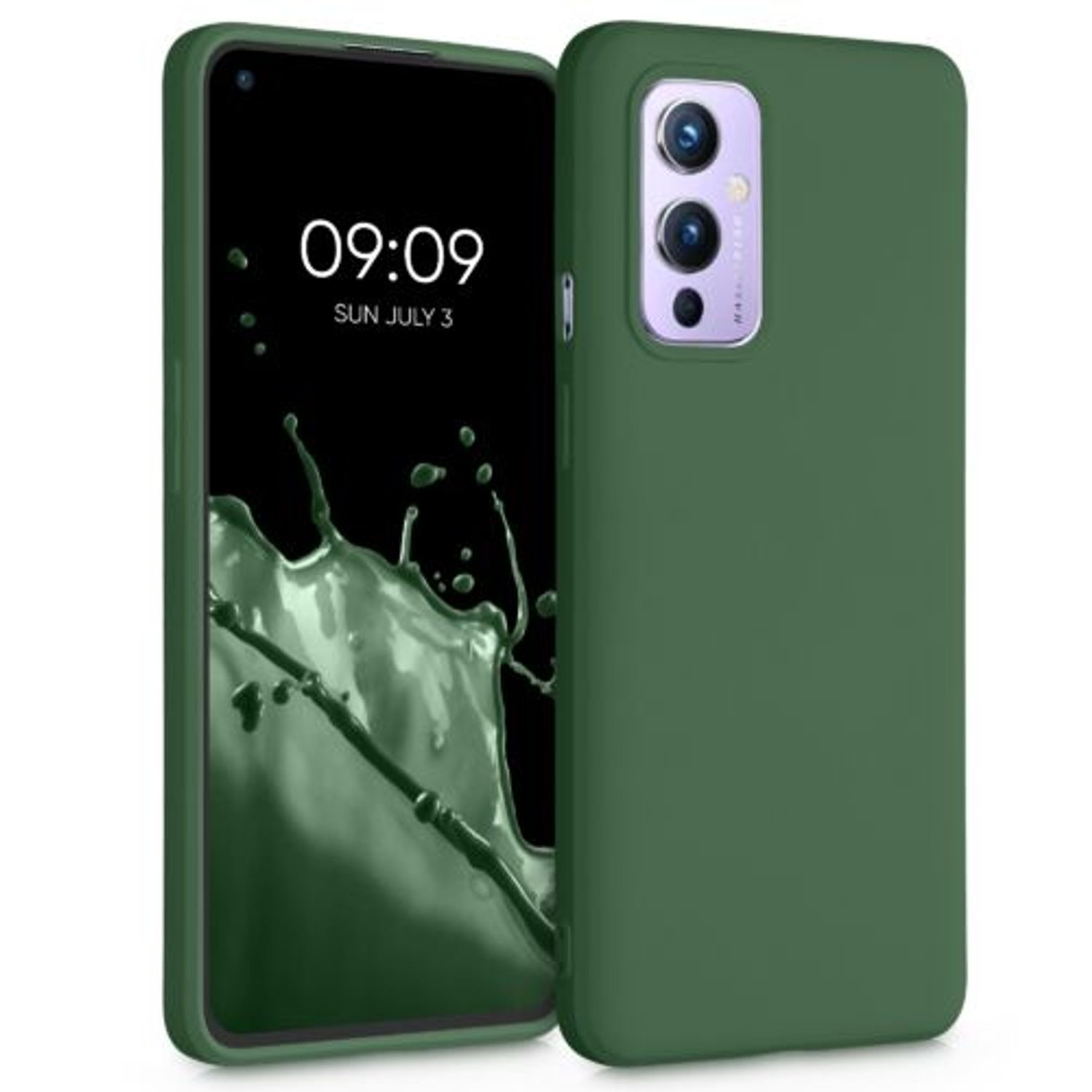 Husa pentru OnePlus 9, Silicon, Verde, 55348.80 fotografia produsului