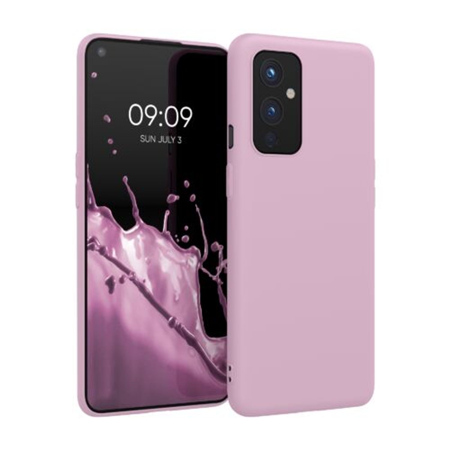 Husa pentru OnePlus 9, Silicon, Roz, 55726.52 fotografia produsului