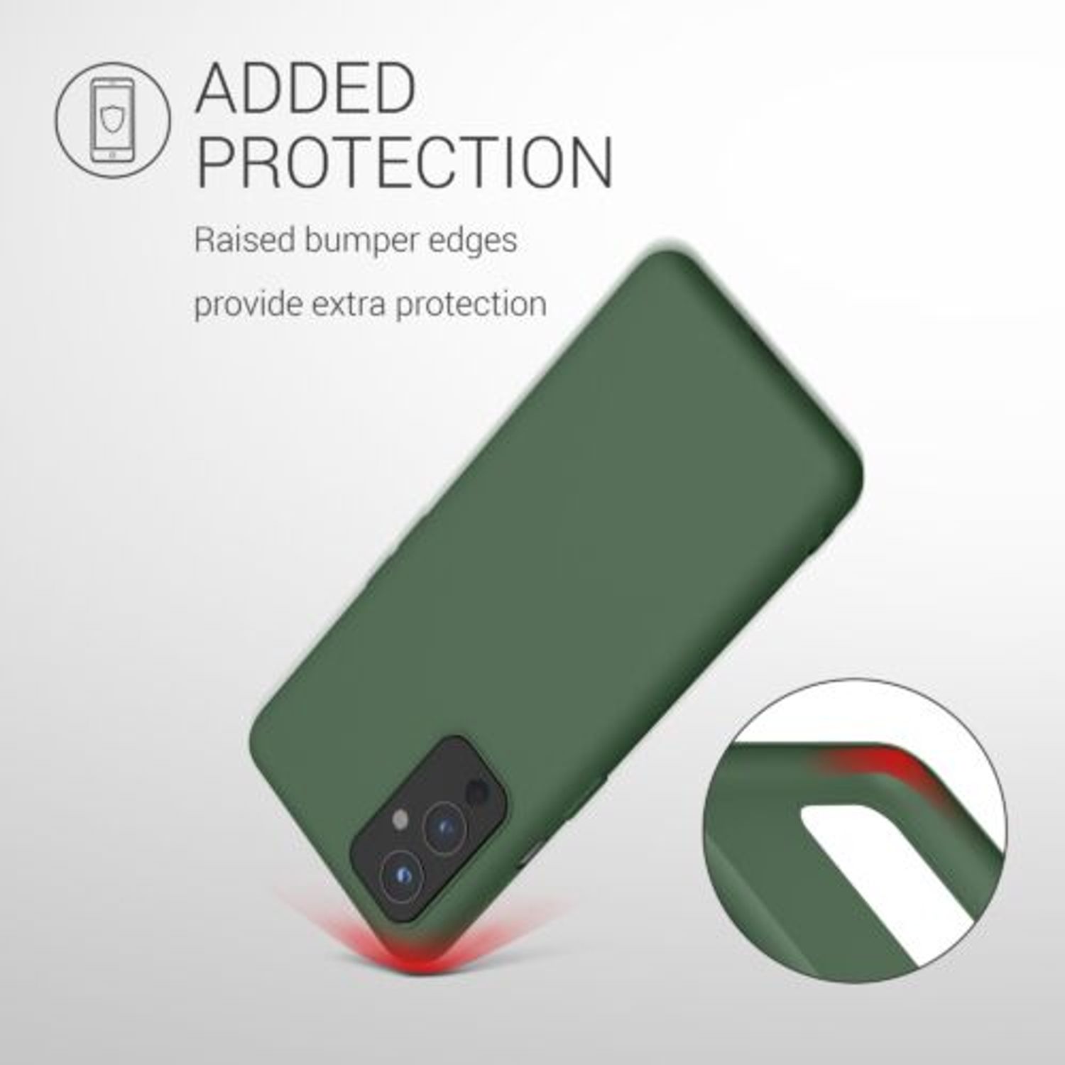 Husa pentru OnePlus 9, Silicon, Verde, 55726.80 fotografia produsului View 7 L