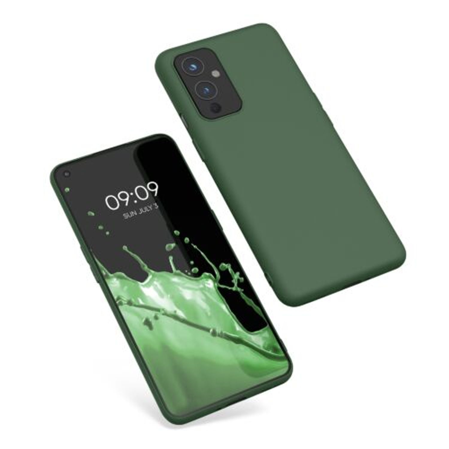 Husa pentru OnePlus 9, Silicon, Verde, 55726.80 fotografia produsului View 2 L