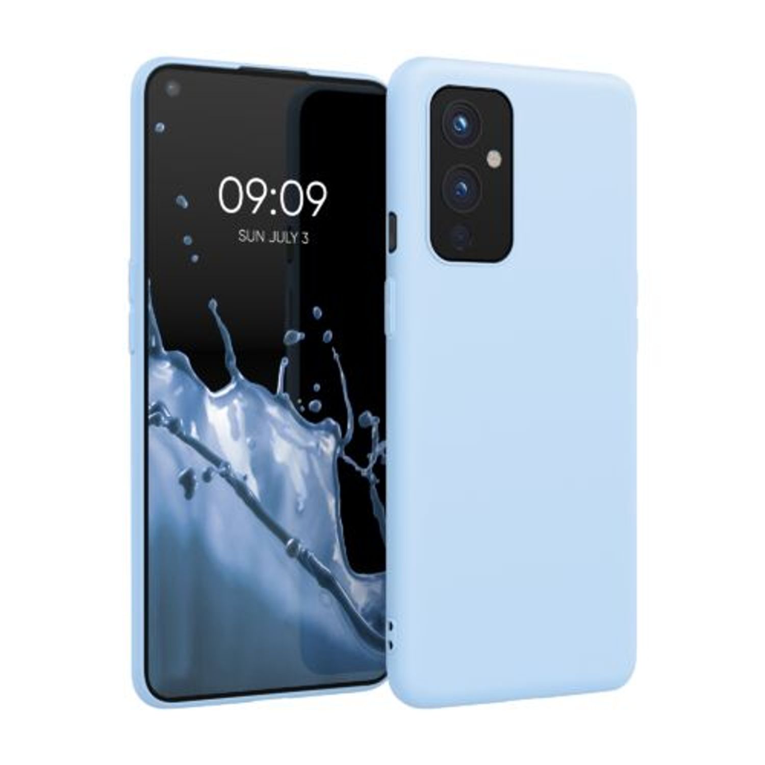Husa pentru OnePlus 9, Silicon, Albastru, 55726.58 fotografia produsului