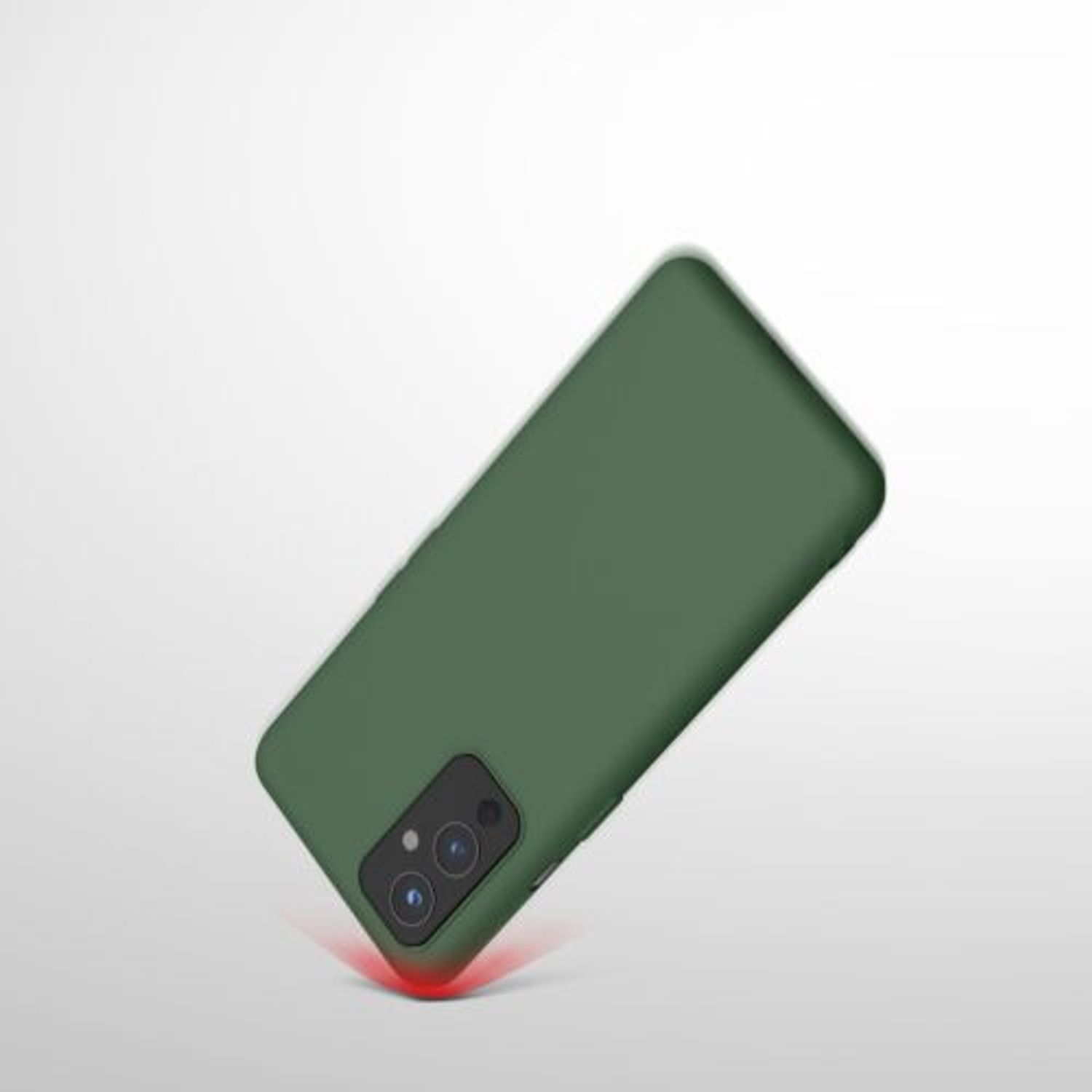 Husa pentru OnePlus 9, Silicon, Verde, 55726.80 fotografia produsului View 10 L