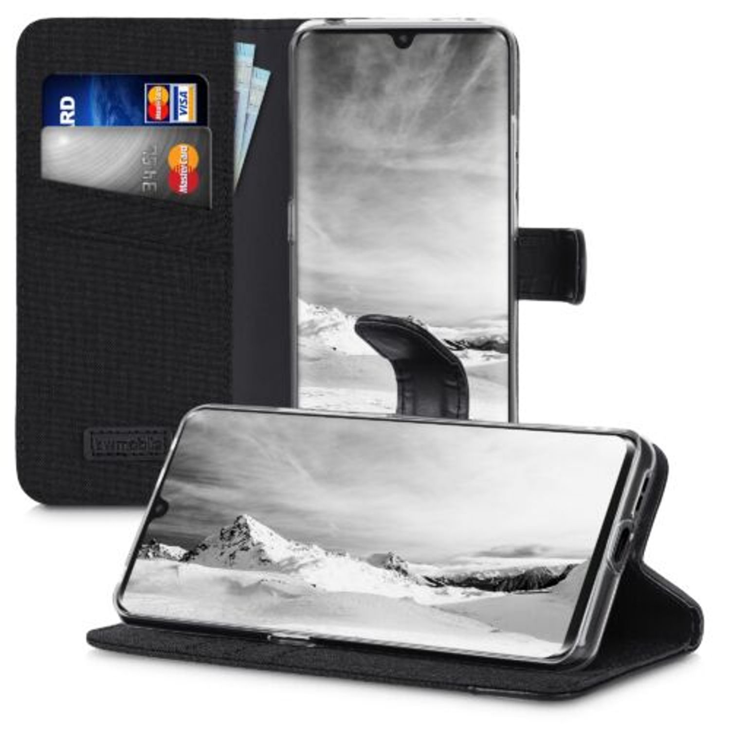 Husa pentru TCL 10 Pro, Textil, Negru, 53512.73 fotografia produsului View 4 L