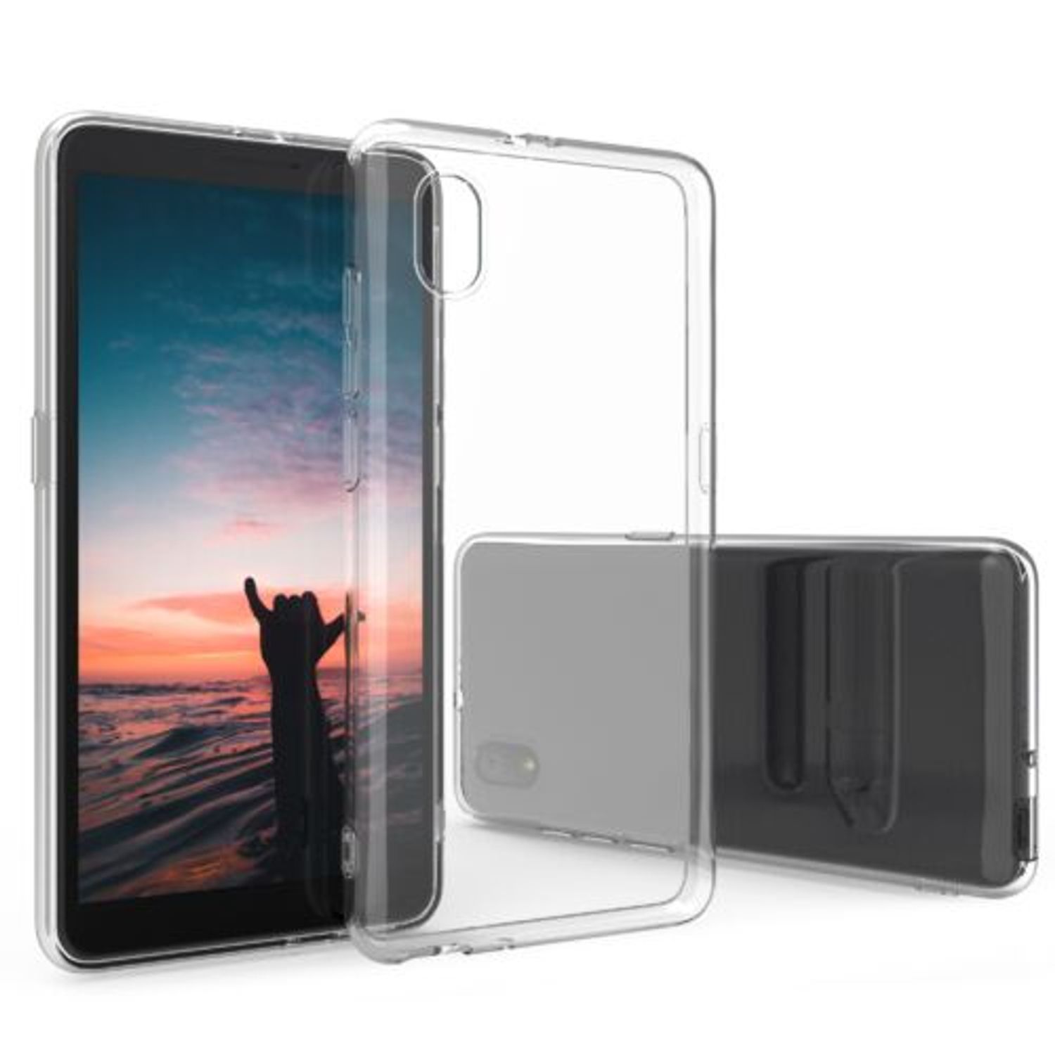 Husa pentru Alcatel 1B (2020), Silicon, Transparent, 54748.03 fotografia produsului View 8 L