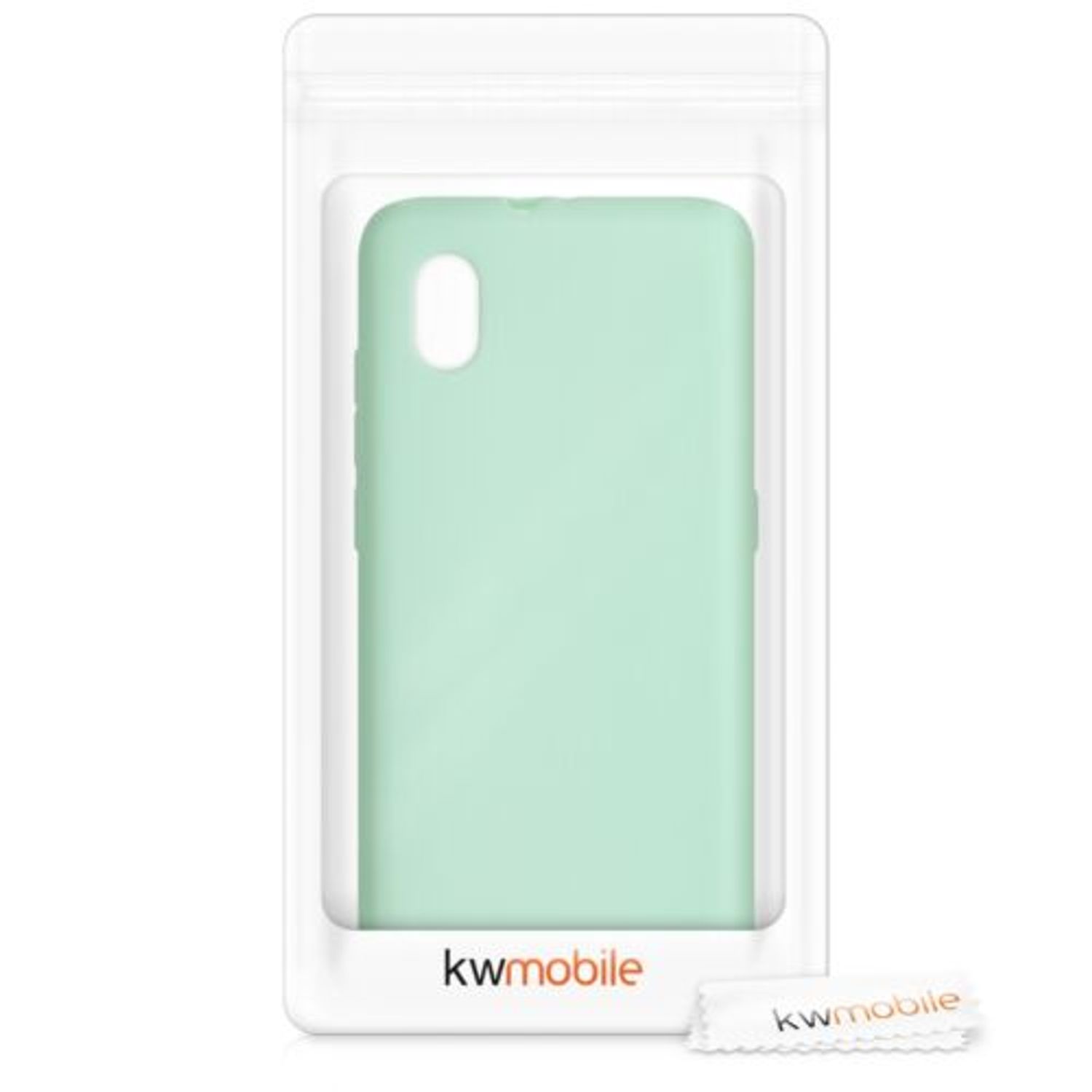 Husa pentru Alcatel 1B (2020), Silicon, Verde, 51516.50 fotografia produsului View 7 L