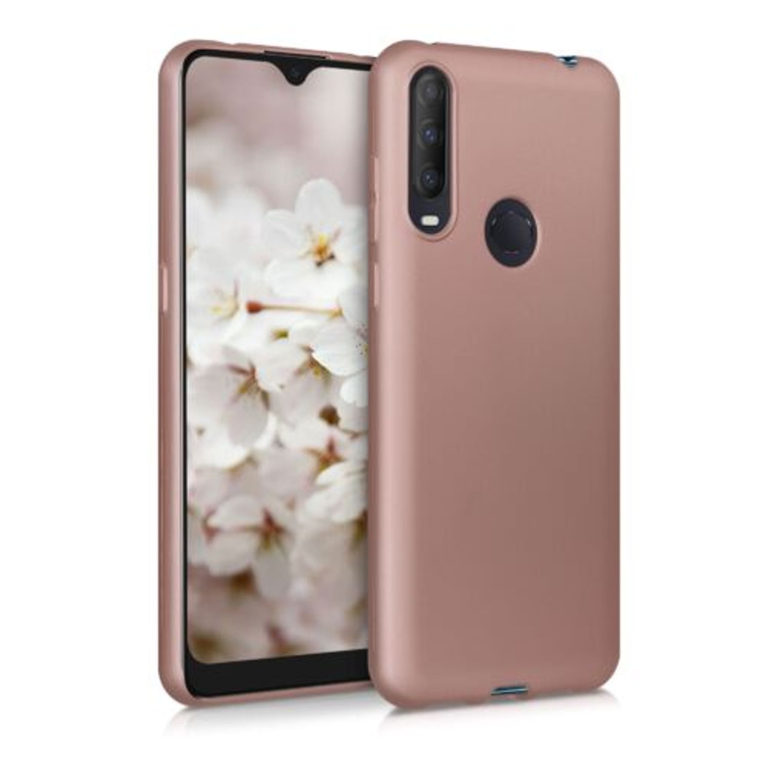 Husa pentru Alcatel 1S (2020), Silicon, Rose Gold, 53558.31 fotografia produsului