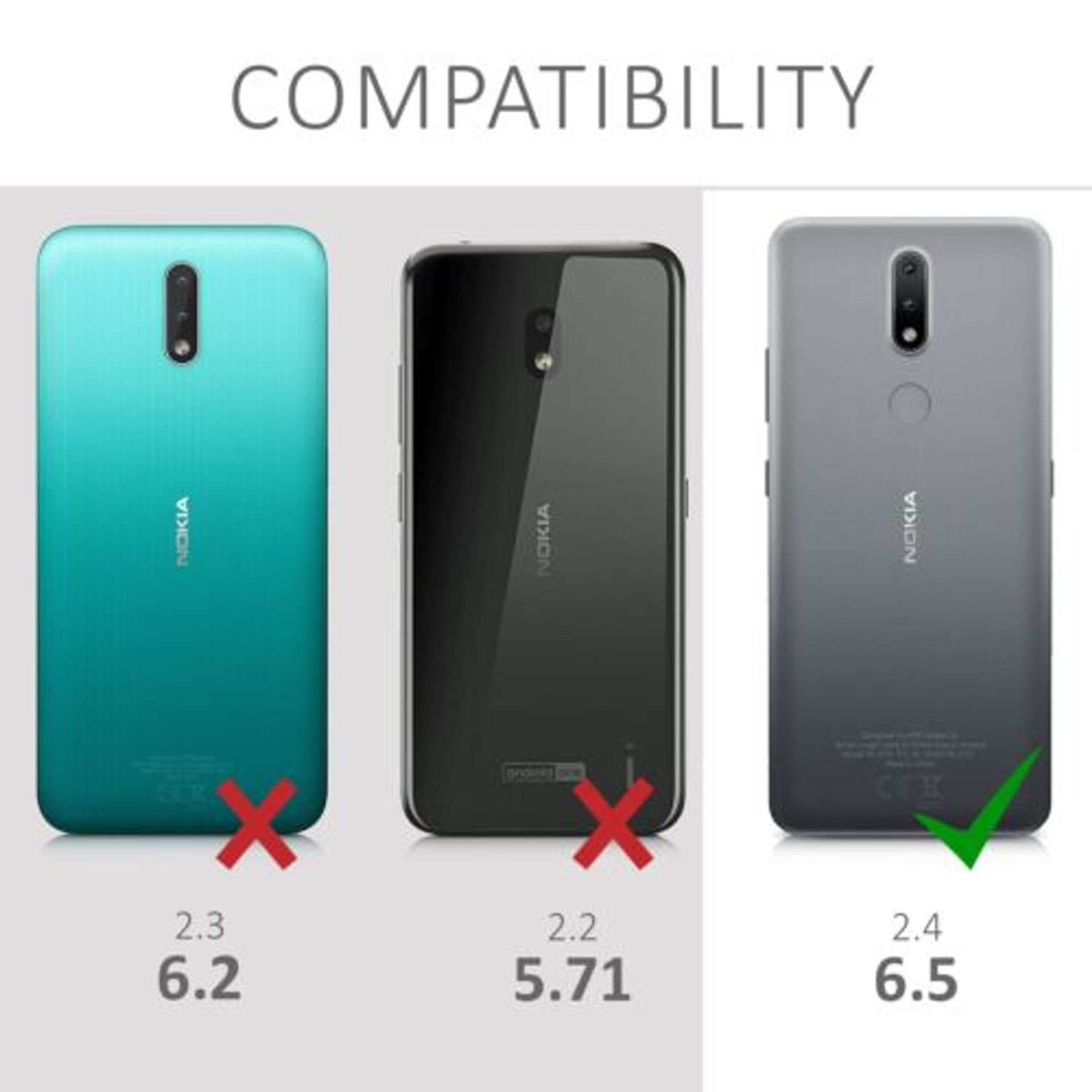 Husa pentru Nokia 2.4, Silicon, Roz, 53642.01 fotografia produsului View 6 L