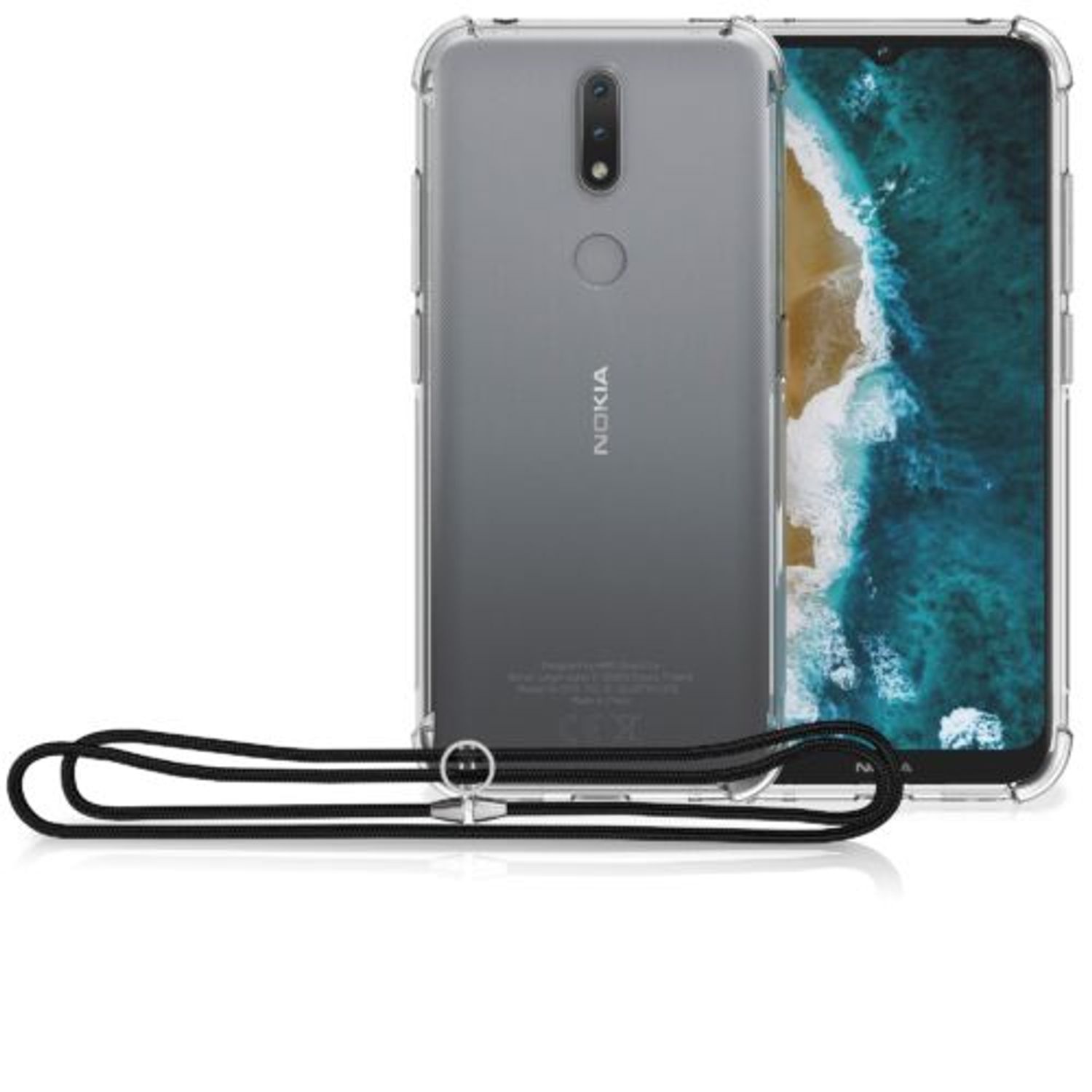 Husa pentru Nokia 2.4, Silicon, Transparent, 54229.03 fotografia produsului View 8 L