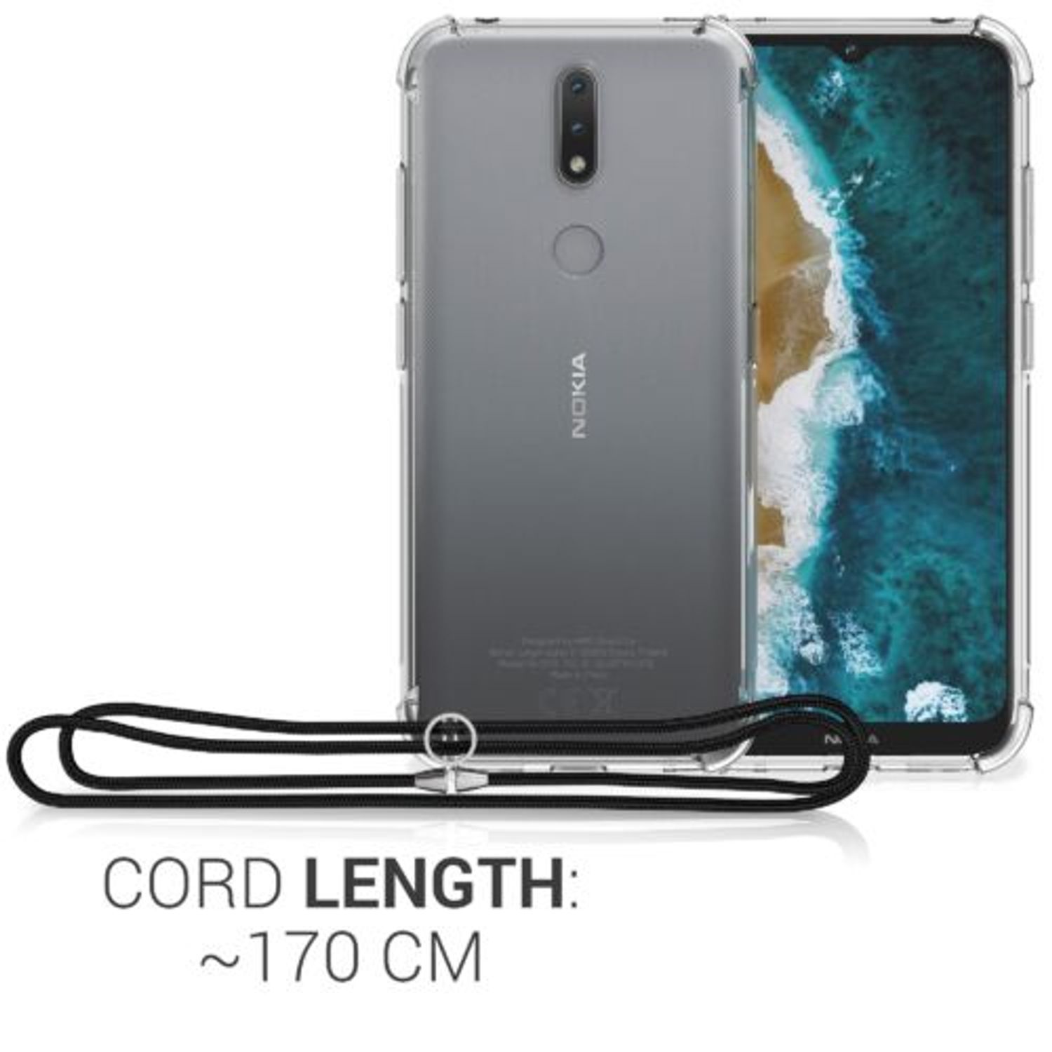 Husa pentru Nokia 2.4, Silicon, Transparent, 54229.03 fotografia produsului View 4 L