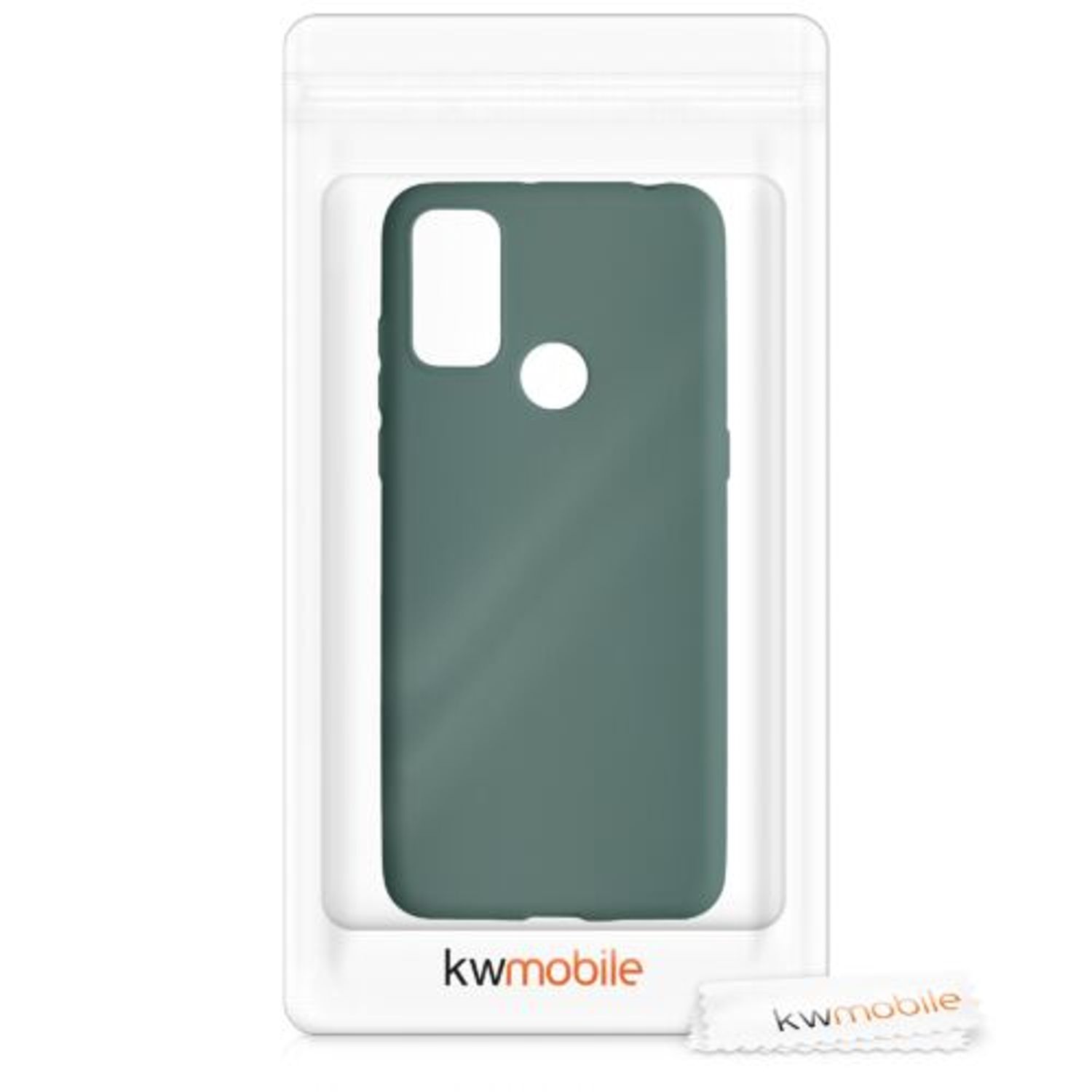 Husa pentru Alcatel 3L (2021), Silicon, Verde, 54467.171 fotografia produsului View 7 L
