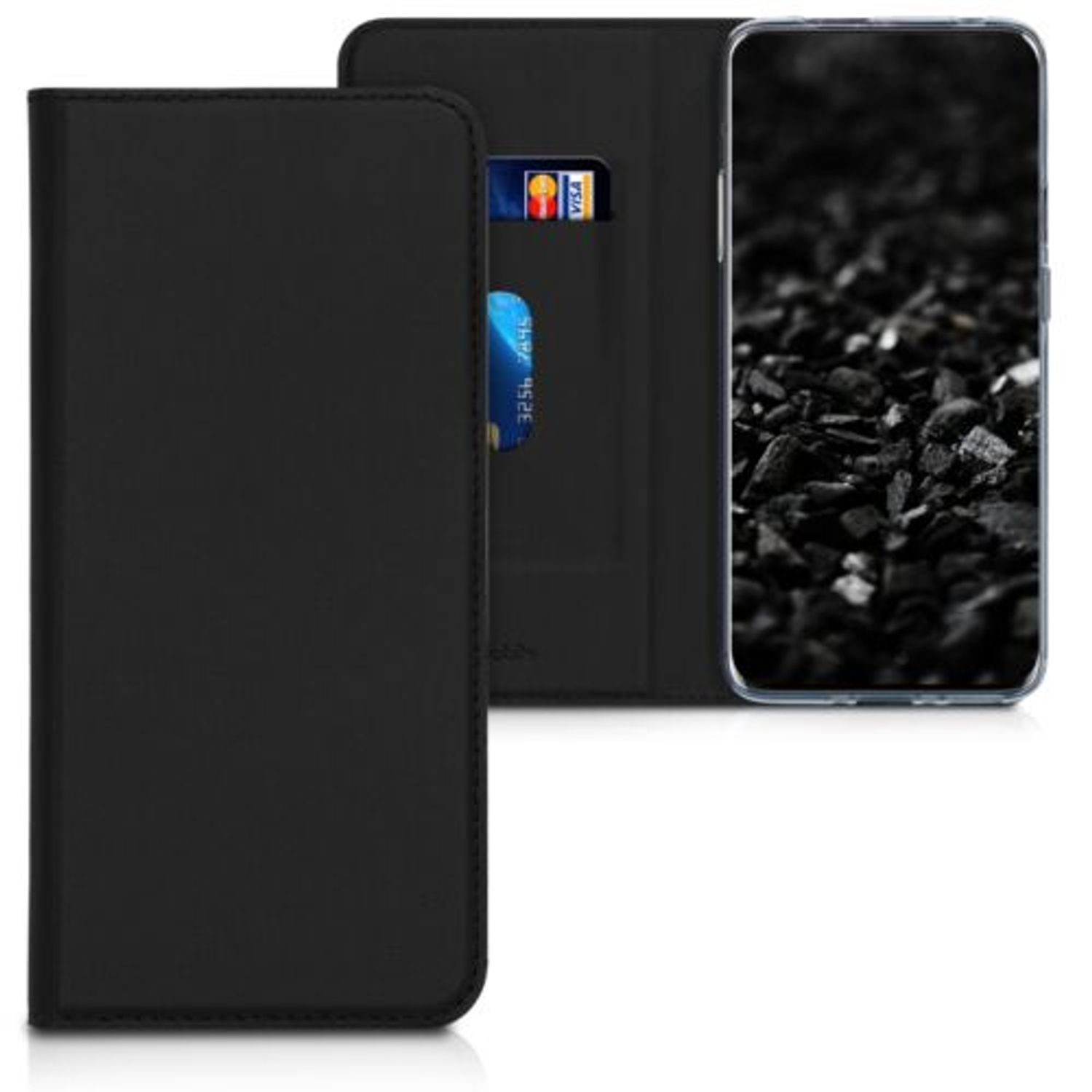 Husa pentru OnePlus 7 Pro, Piele ecologica, Negru, 48884.01 fotografia produsului