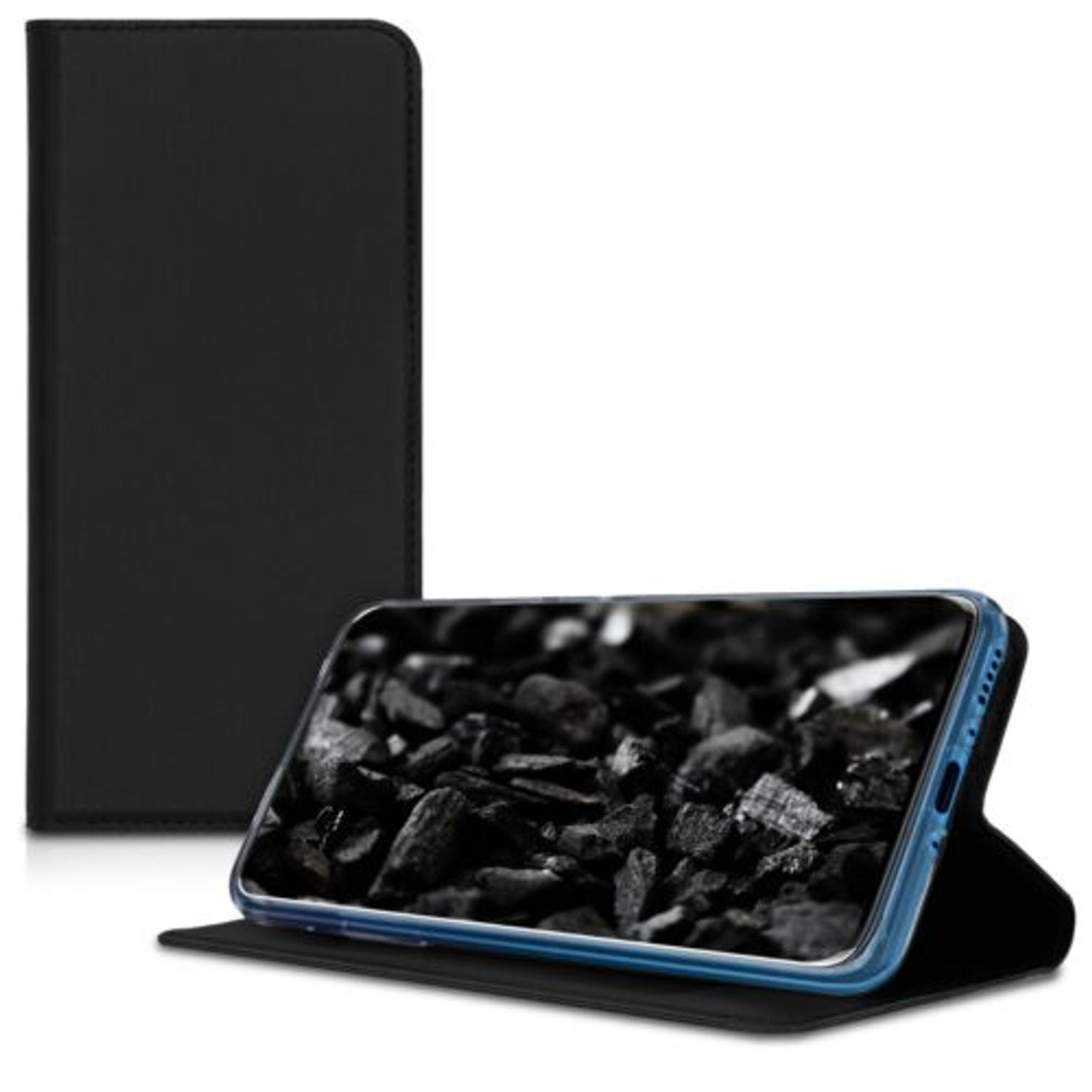 Husa pentru OnePlus 7 Pro, Piele ecologica, Negru, 48884.01 fotografia produsului View 2 L