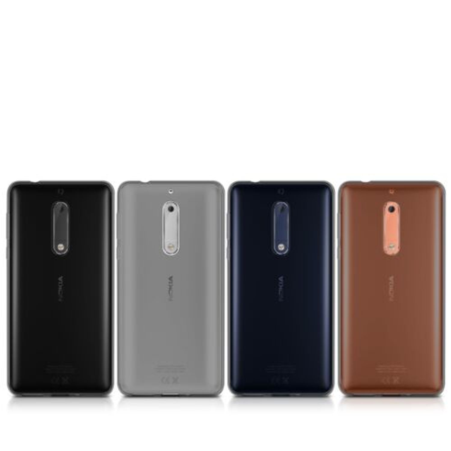 Husa pentru Nokia 5, Silicon, Negru, 41111.01 fotografia produsului View 9 L