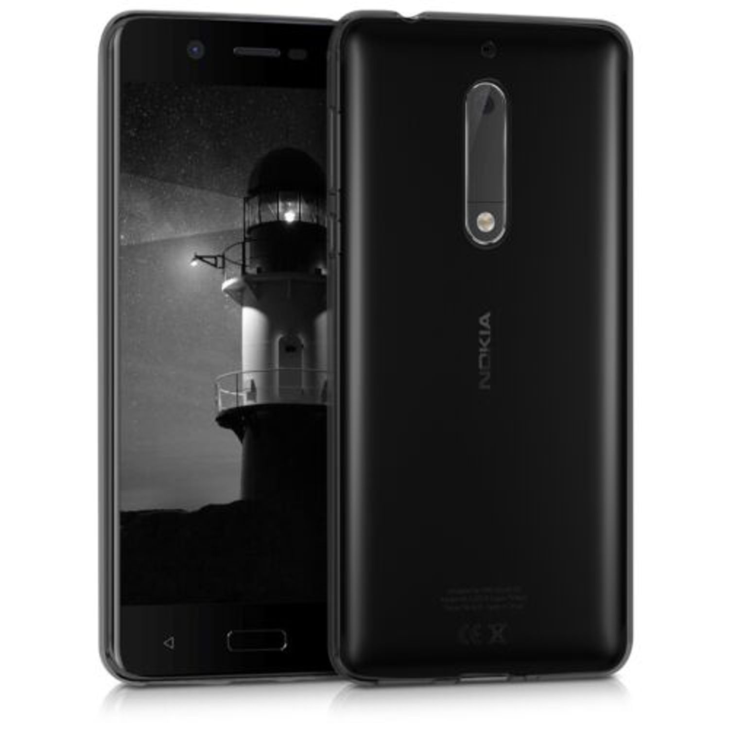 Husa pentru Nokia 5, Silicon, Negru, 41111.01 fotografia produsului
