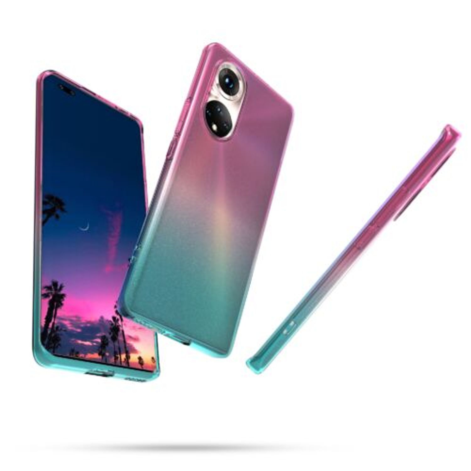 Husa pentru Honor 50, Silicon, Roz, 55776.01 fotografia produsului View 2 L