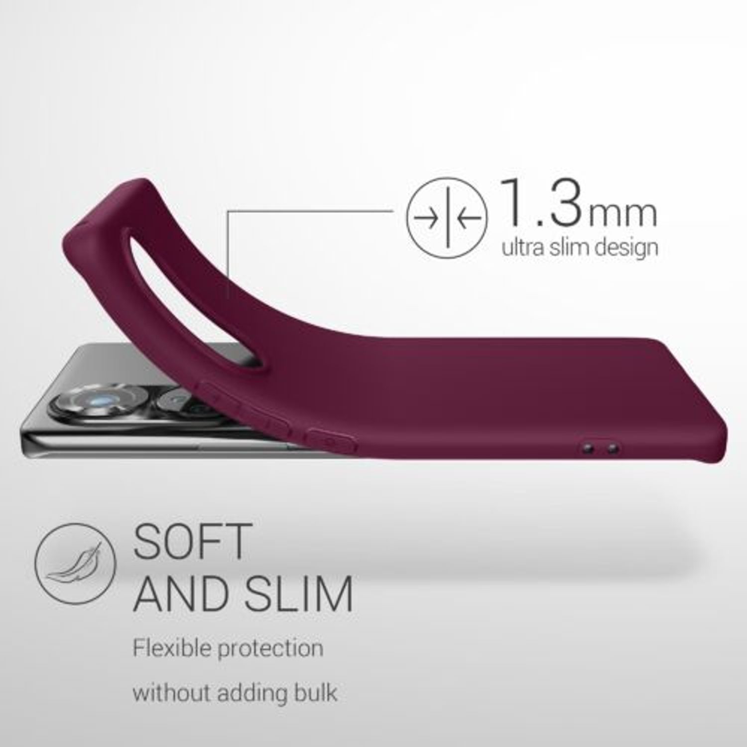 Husa pentru Honor 50 Pro, Silicon, Violet, 55410.187 fotografia produsului View 3 L