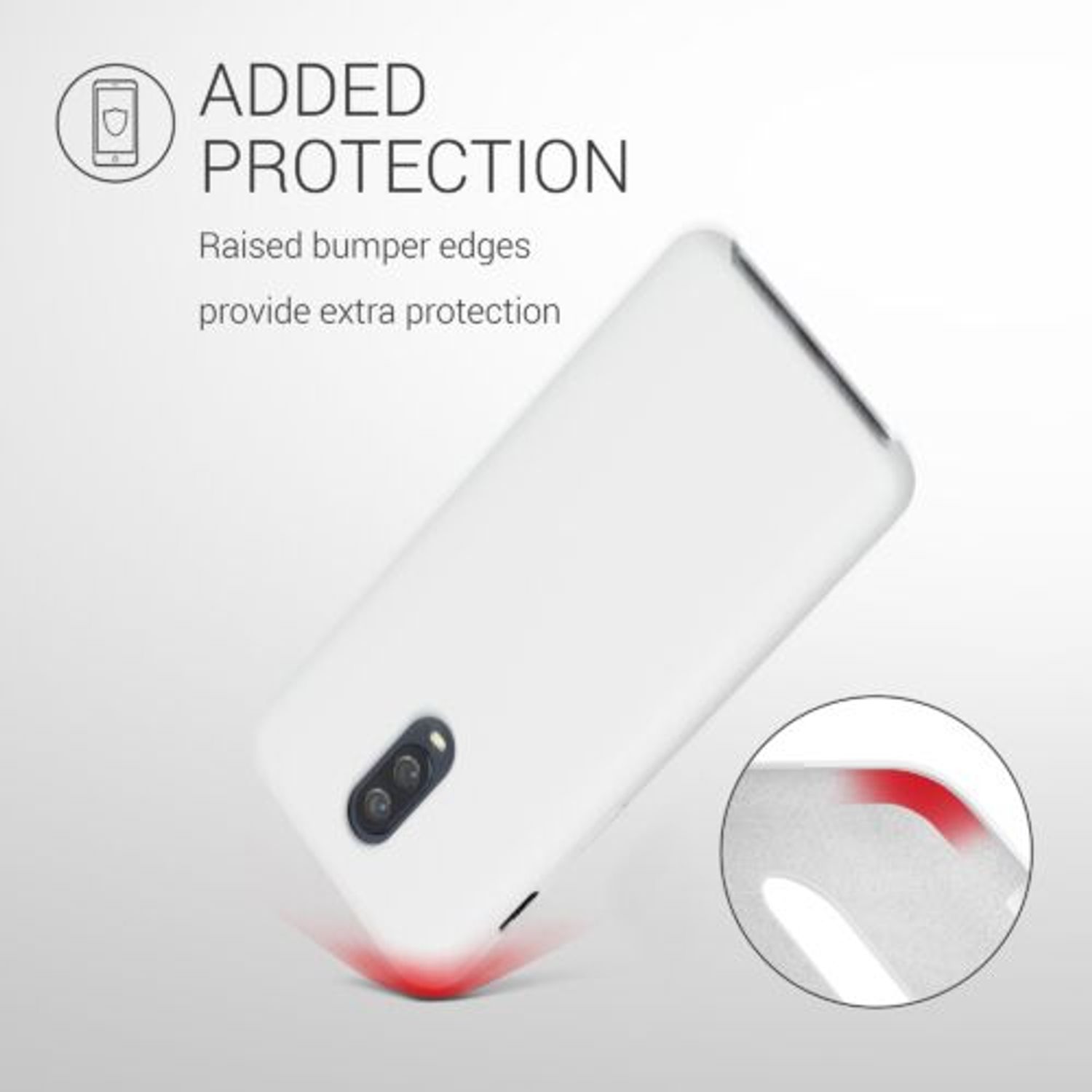 Husa pentru OnePlus 6T, Silicon, Alb, 46316.02 fotografia produsului View 3 L