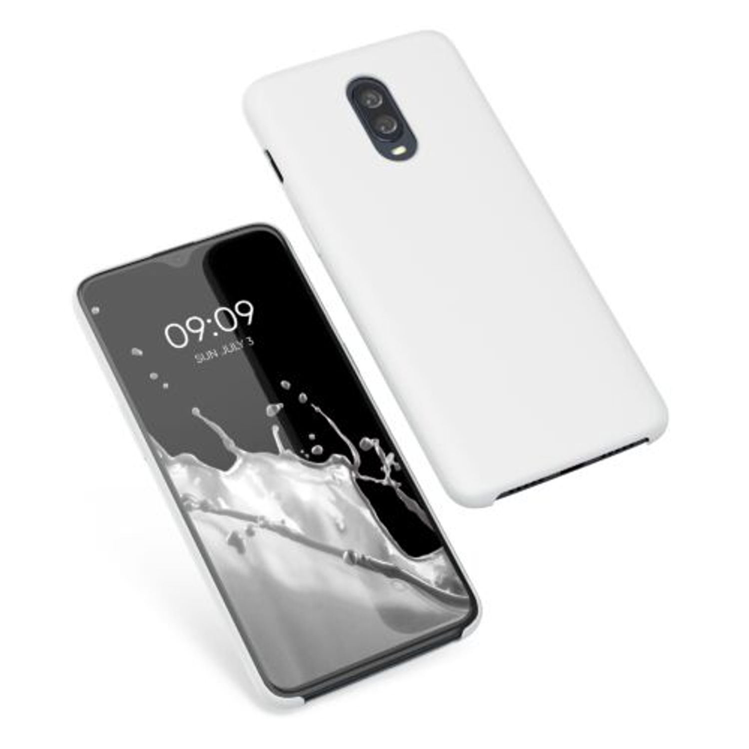 Husa pentru OnePlus 6T, Silicon, Alb, 46316.02 fotografia produsului View 2 L