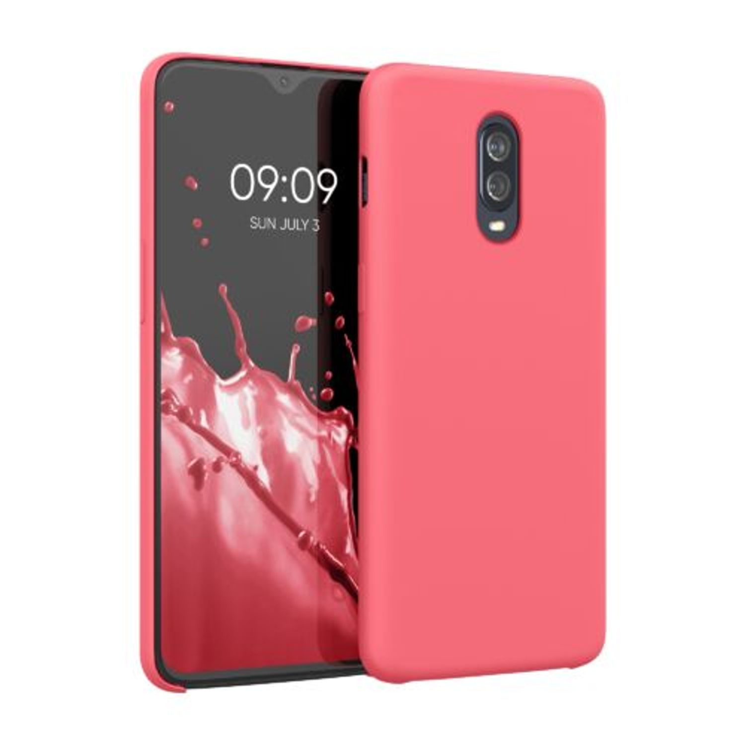 Husa pentru OnePlus 6T, Silicon, Roz, 46316.103 fotografia produsului