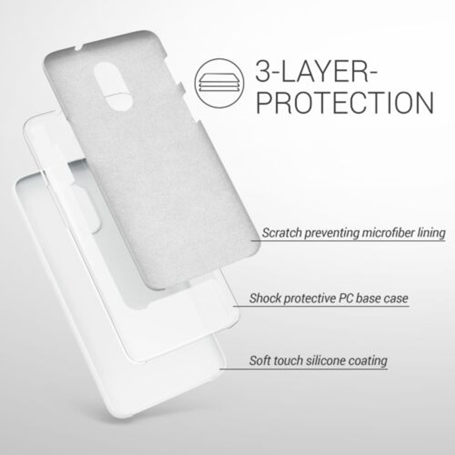 Husa pentru OnePlus 6T, Silicon, Alb, 46316.02 fotografia produsului View 6 L