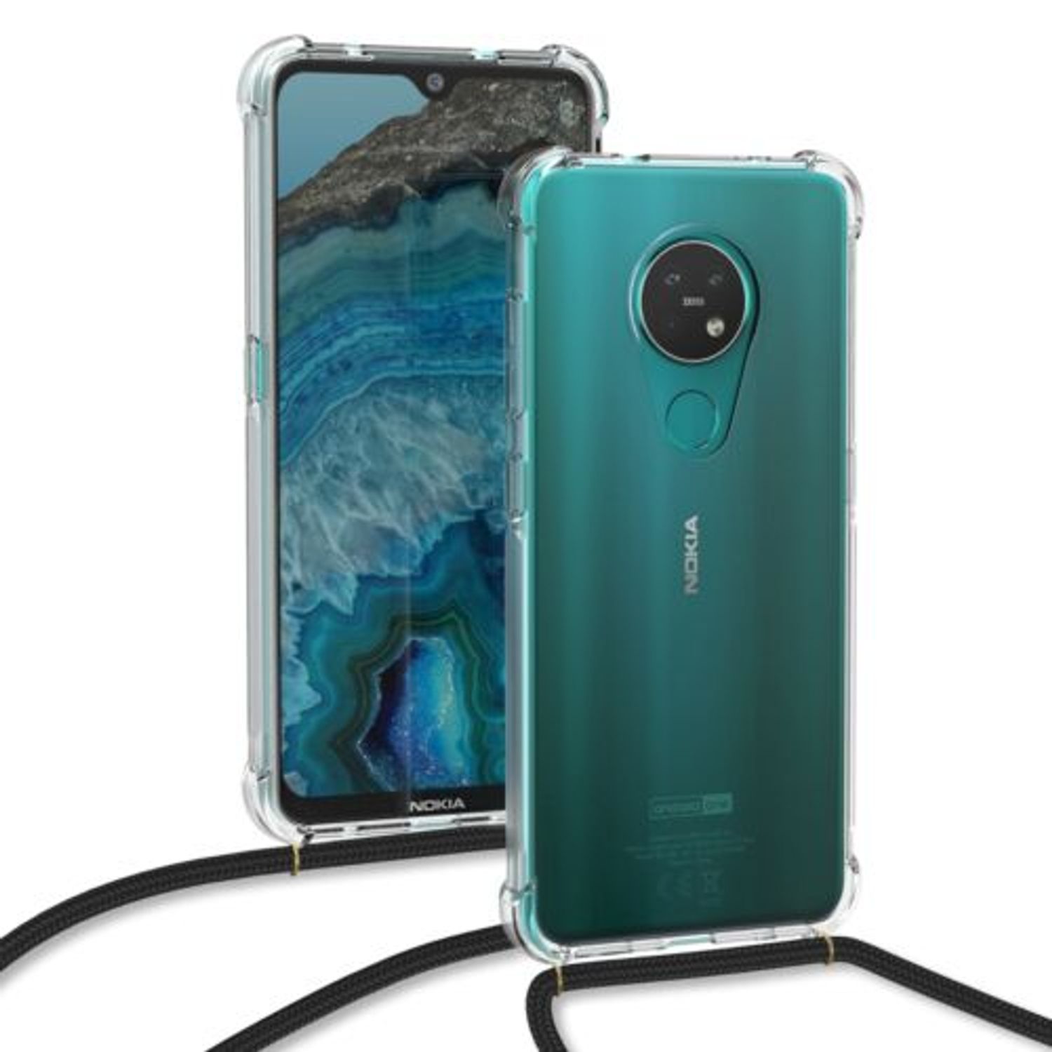Husa pentru Nokia 7.2, Silicon, Transparent, 51098.03 fotografia produsului View 5 L