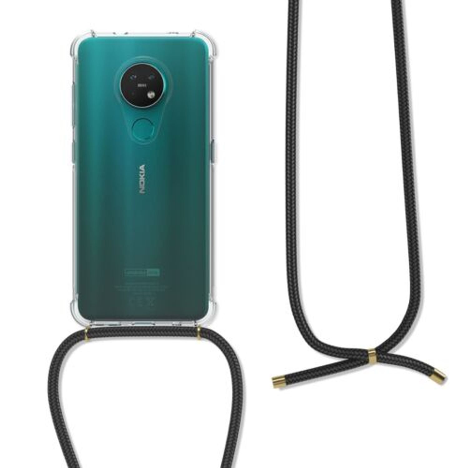 Husa pentru Nokia 7.2, Silicon, Transparent, 51098.03 fotografia produsului View 2 L