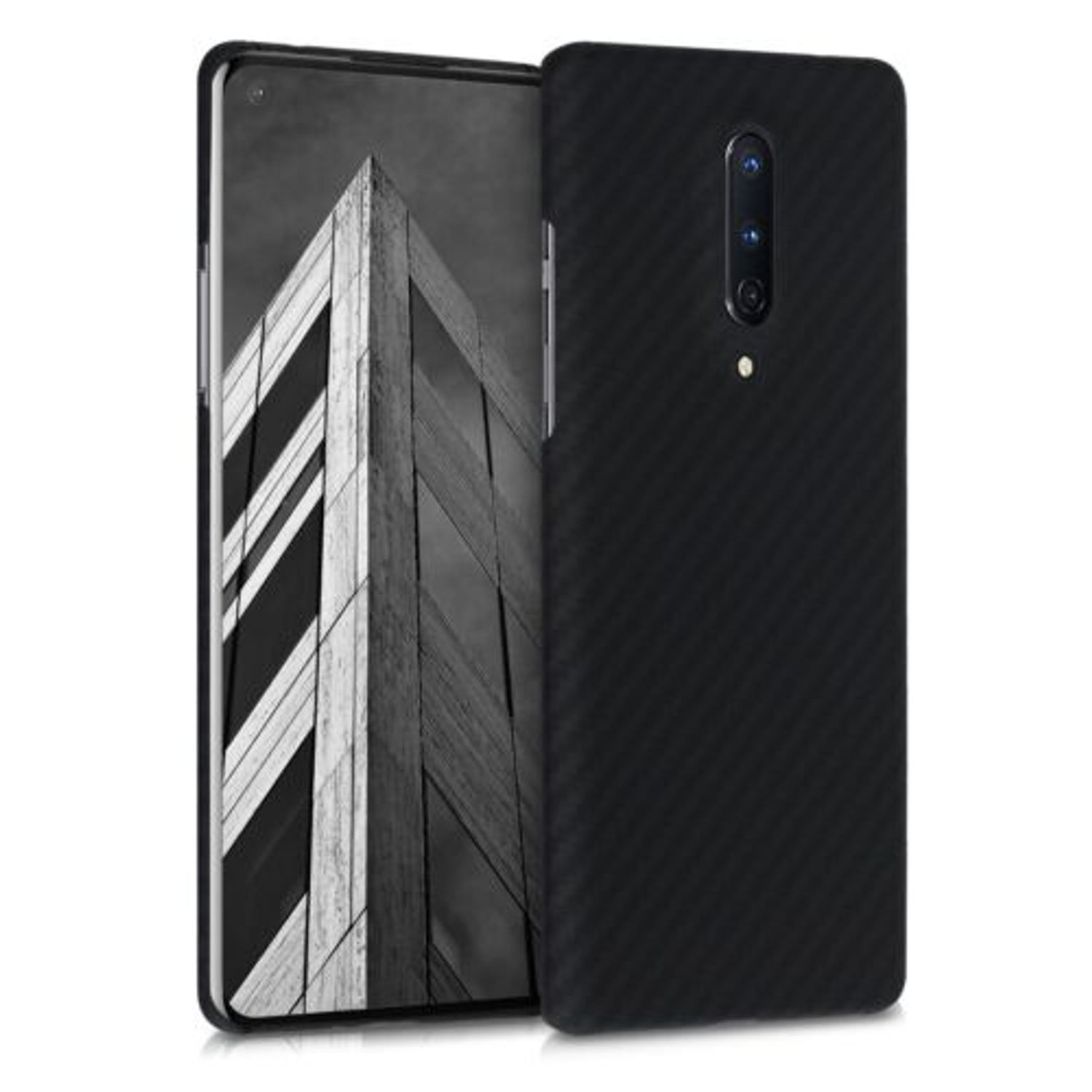 Husa pentru OnePlus 8, Aramida, Negru, 51869.47 fotografia produsului