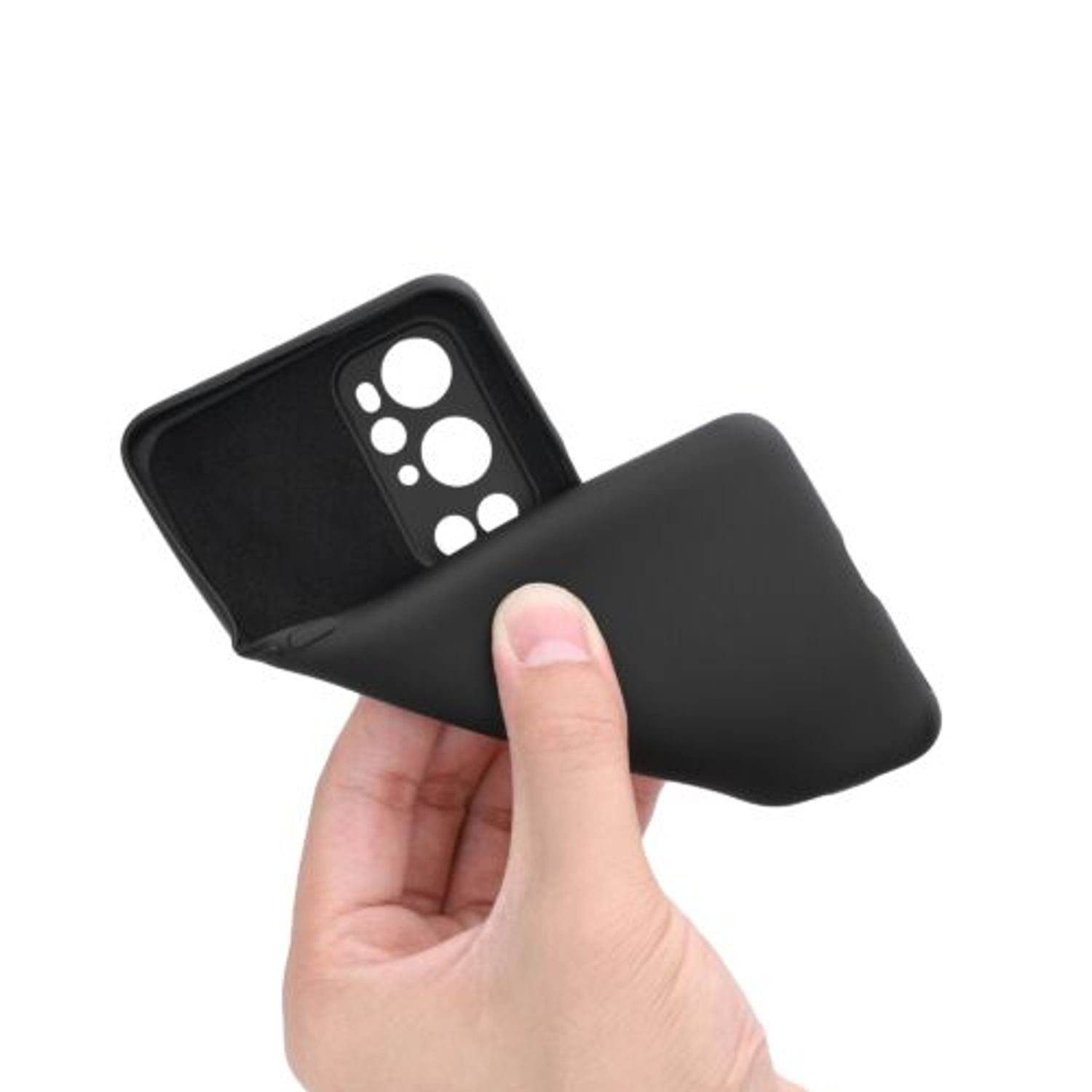 Husa pentru OnePlus 9 Pro, Silicon, Negru, 55349.01 fotografia produsului View 8 L