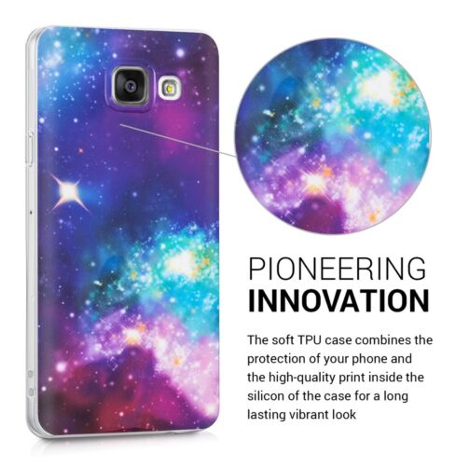 Husa pentru Samsung Galaxy A3 (2016), Silicon, Multicolor, 38375.06 fotografia produsului View 4 L