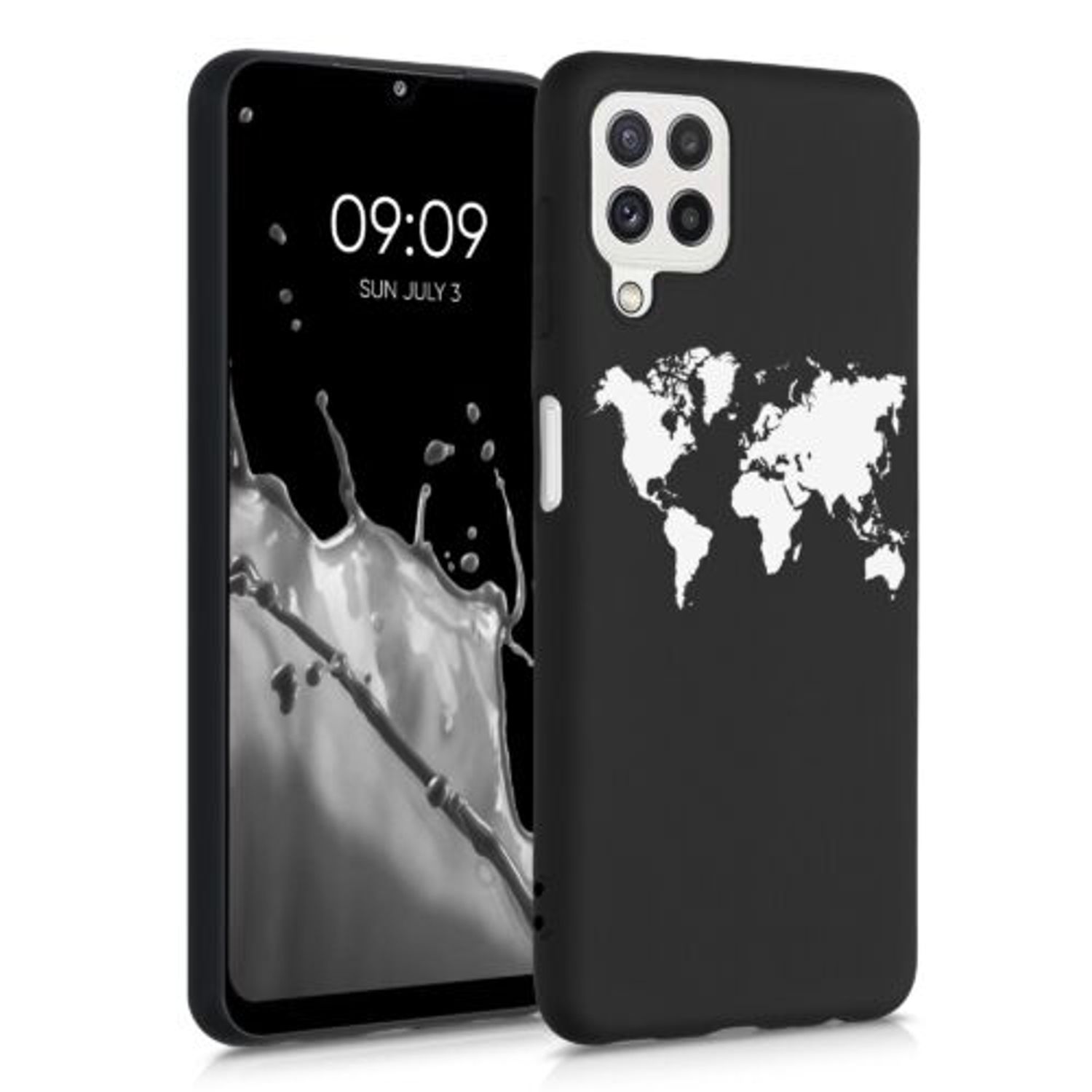 Husa pentru Samsung Galaxy A22, Silicon, Negru, 55497.02 fotografia produsului