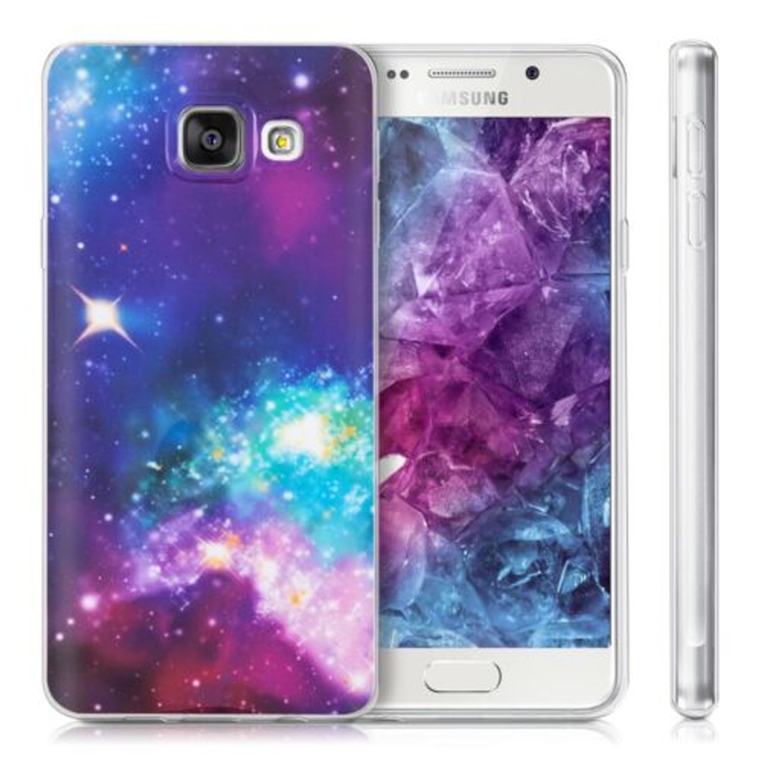 Husa pentru Samsung Galaxy A3 (2016), Silicon, Multicolor, 38375.06 fotografia produsului View 2 L