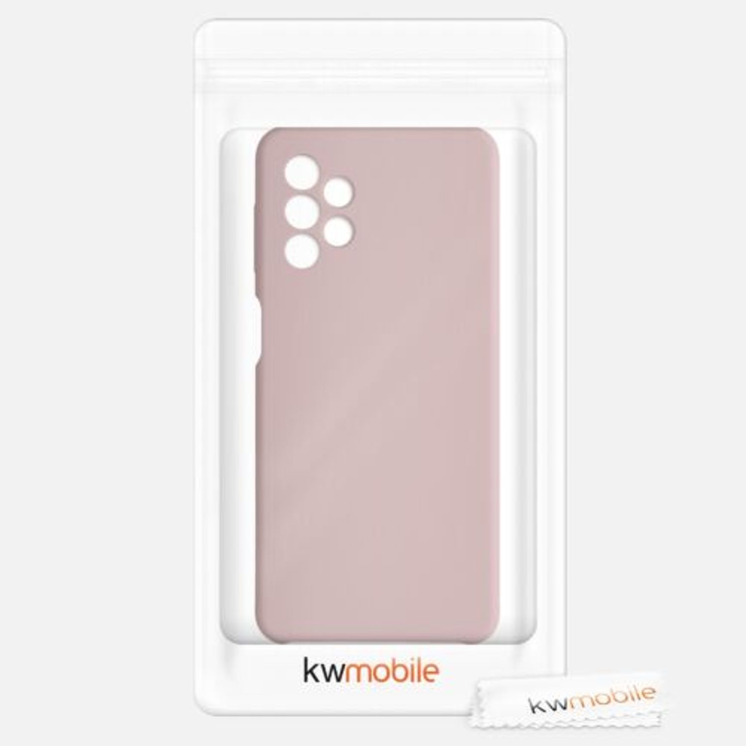 Husa pentru Samsung Galaxy A32 5G, Silicon, Roz, 54336.52 fotografia produsului View 7 L