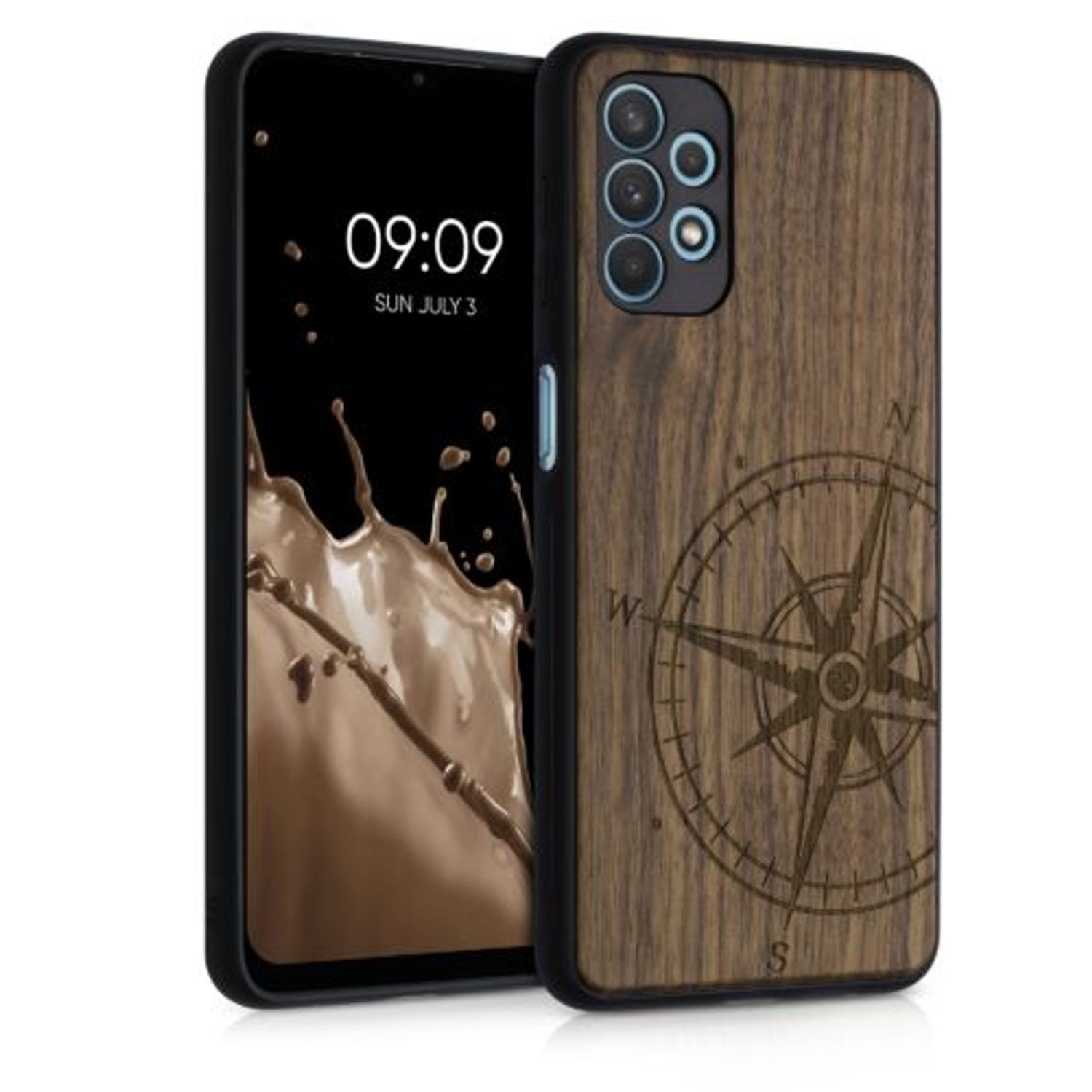 Husa pentru Samsung Galaxy A32 5G, Lemn, Maro, 54873.01 fotografia produsului