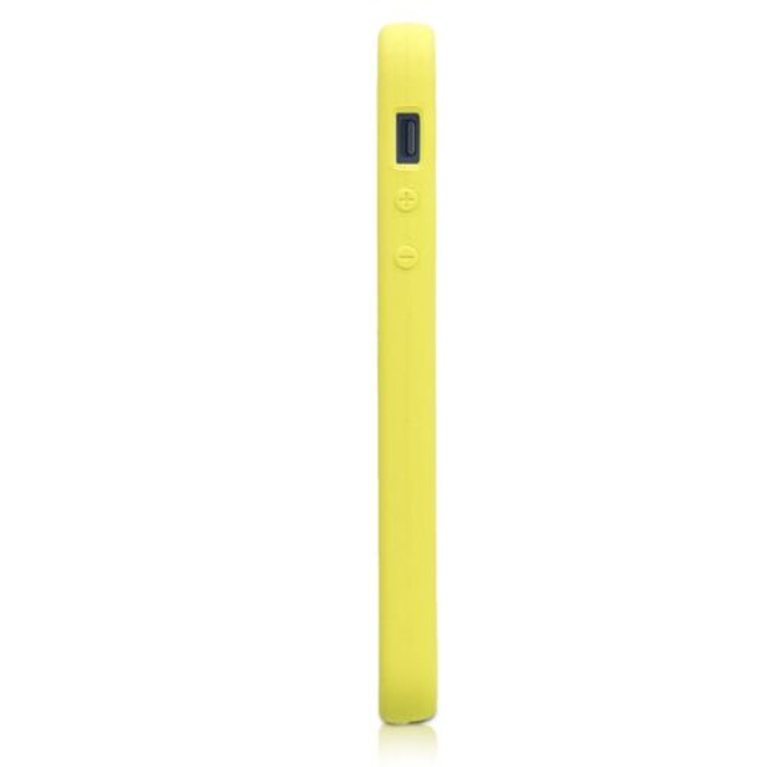 Husa pentru Apple iPhone 5/iPhone 5s/iPhone SE, Silicon, Galben, 42766.30 fotografia produsului View 5 L