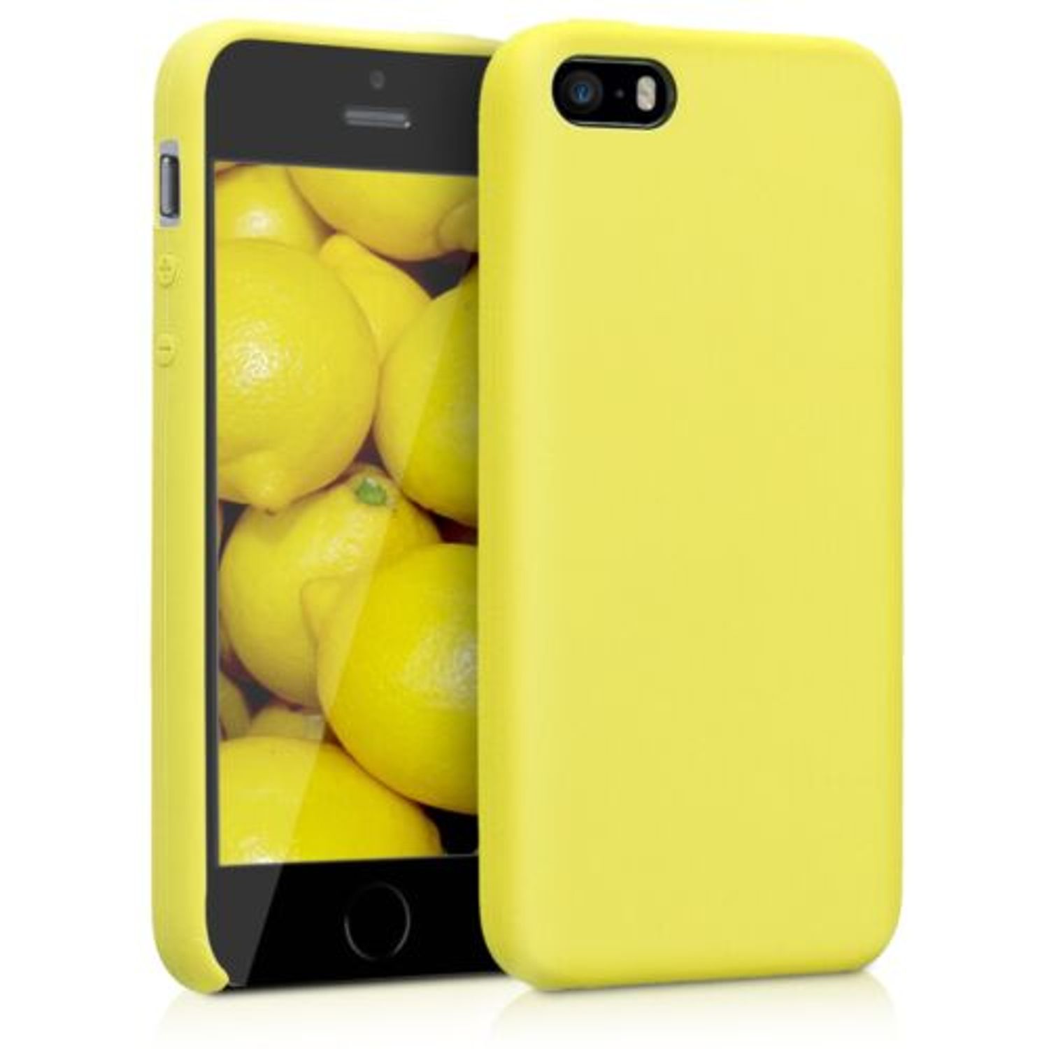 Husa pentru Apple iPhone 5/iPhone 5s/iPhone SE, Silicon, Galben, 42766.30 fotografia produsului