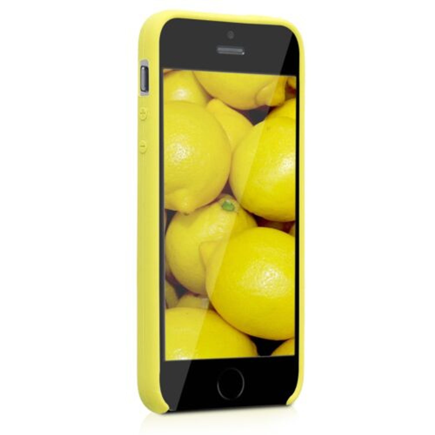 Husa pentru Apple iPhone 5/iPhone 5s/iPhone SE, Silicon, Galben, 42766.30 fotografia produsului View 3 L